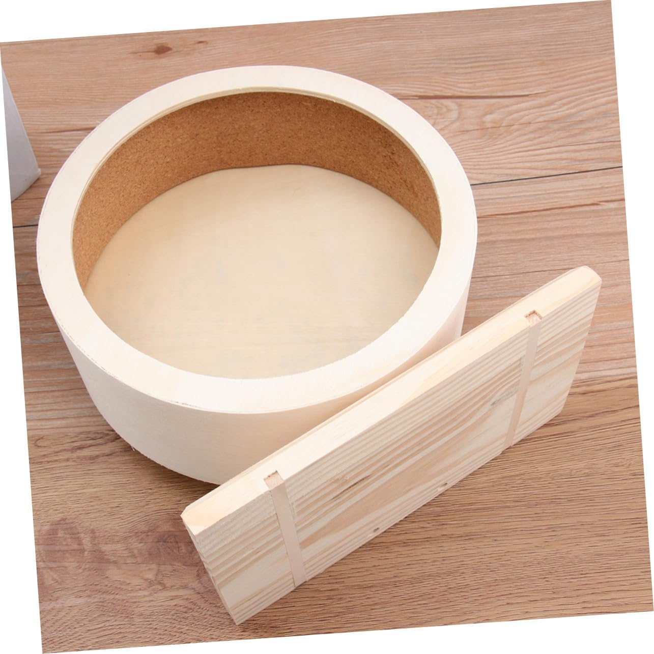 Rueda de Ejercicio para Mascotas Pequeñas de Madera Maciza Disco Antideslizante Mediano para Hámsters Erizos y Roedores Resistente y Duradera Fomenta Actividad Saludable