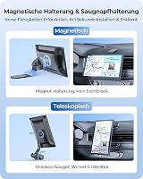 Krunia 9 Inch Wireless CarPlay Display 60FPS Android Auto GPS Navigáció Mágneses Tartó 4
