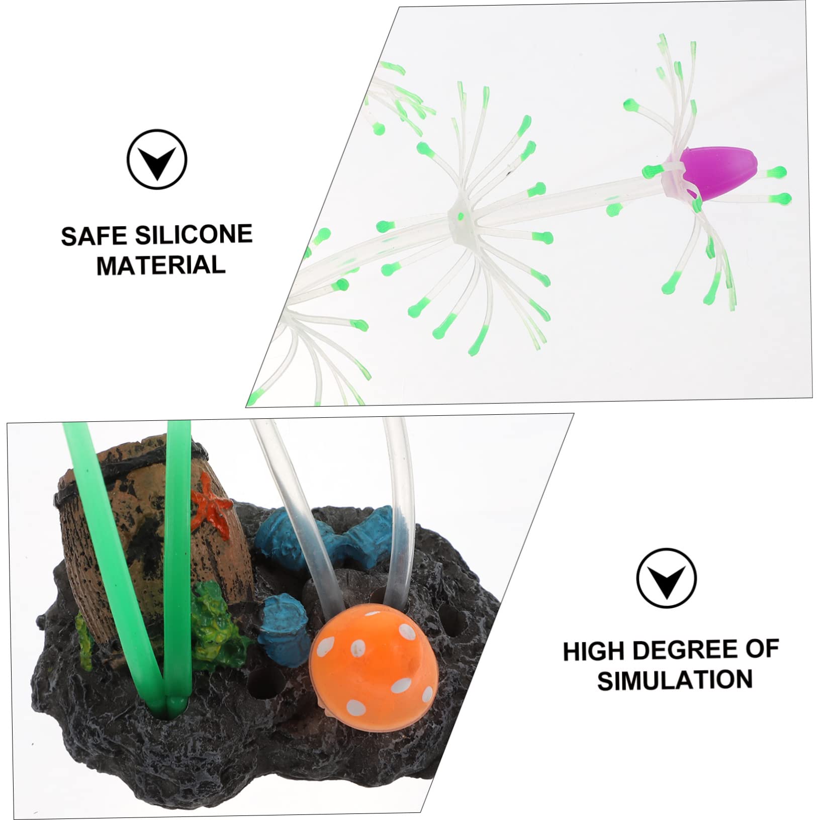 FRCOLOR 3stücke Aquarienpflanze Aus Lebensechte Künstliche Wasserpflanze Für Fischbecken-Dekoration Vivid Fake Plant Für Aquarien Und Fischliebhaber Sichere Und Sanfte Gestaltung Für