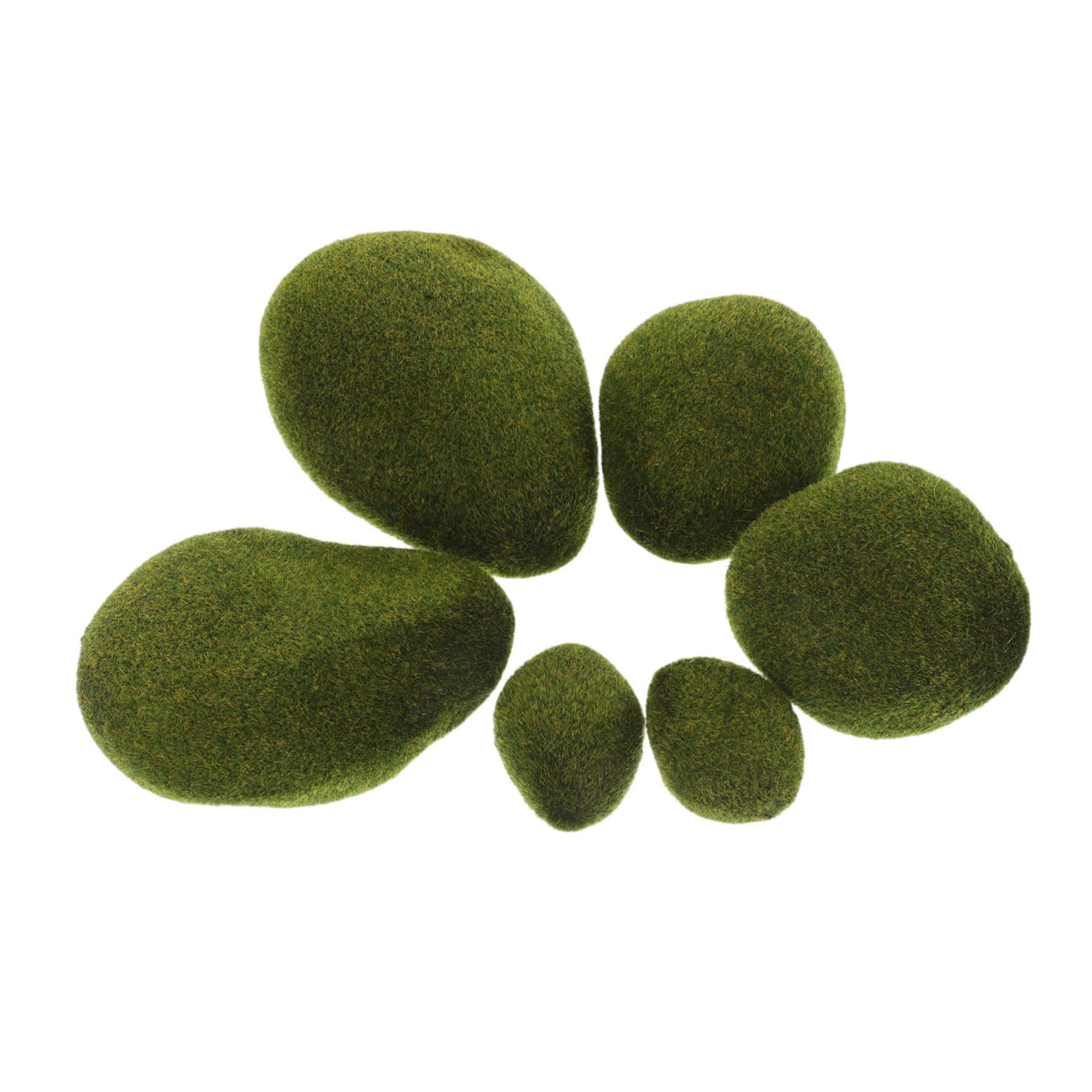 HAWILLOSCH Fairy Garden Stone 6pcs Simulation Small Stone Decorations for Educational Models