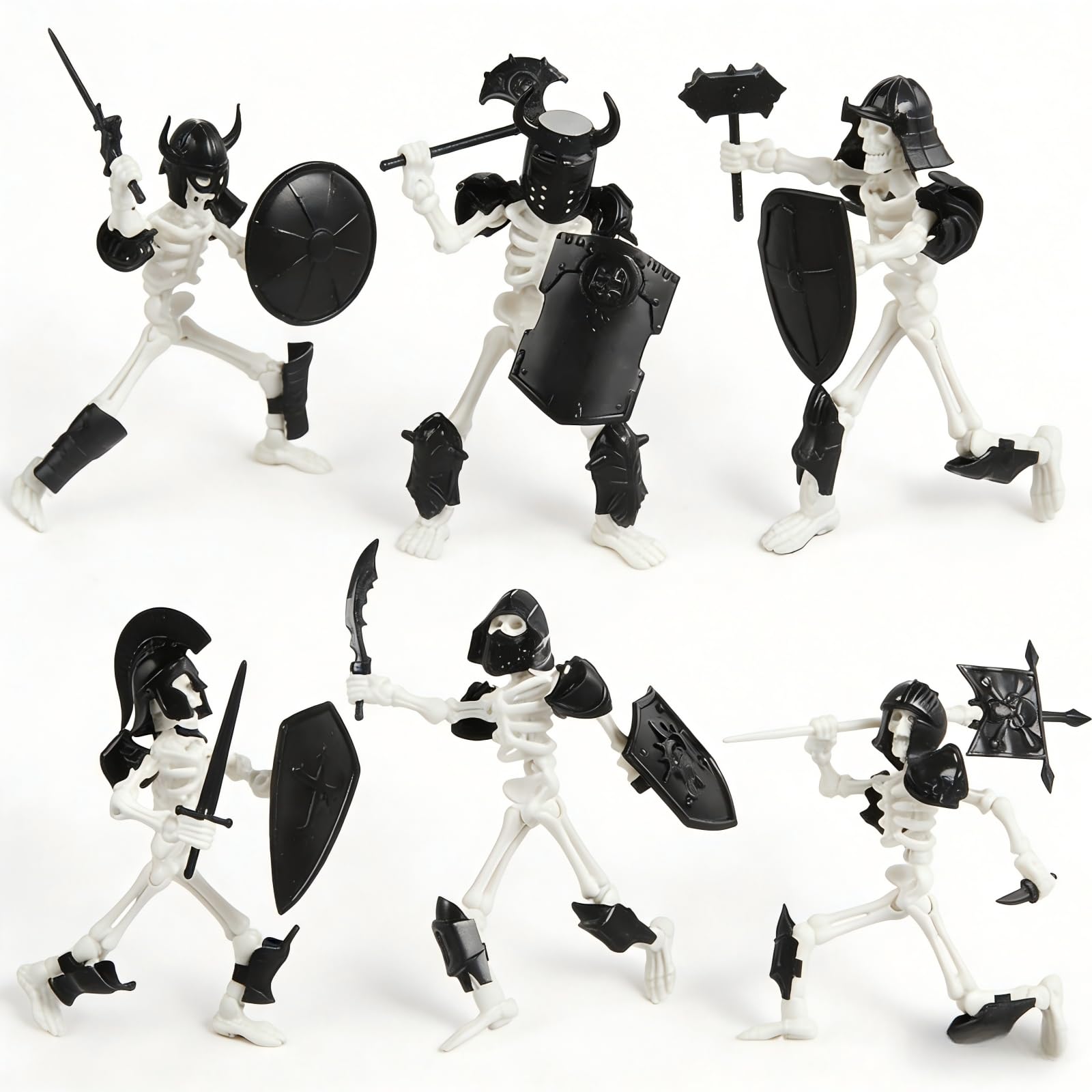 HUMAN ROBOT Halloween フィギュア 3体セット Amazon.com: FortiTrust 6 Pack T13 Action Figure Set, Skeleton