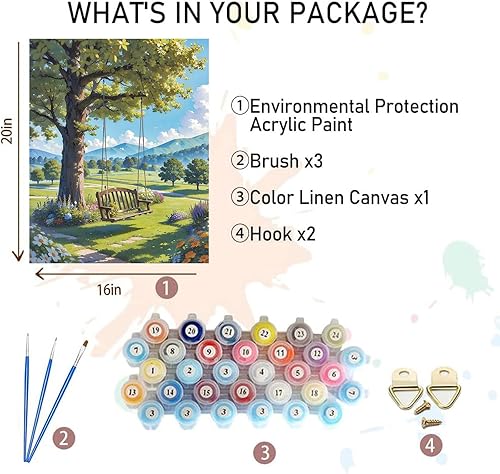 Vista 67 de xackcme Pintura de montaña por números para adultos, pintura de paisaje por número sobre lienzo sin marco, pintura al óleo de paisaje lunar