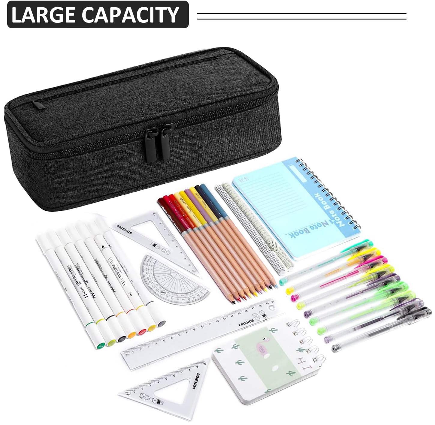 chenqi Pencil Case, Large Capacity Pencil Case - Image 4