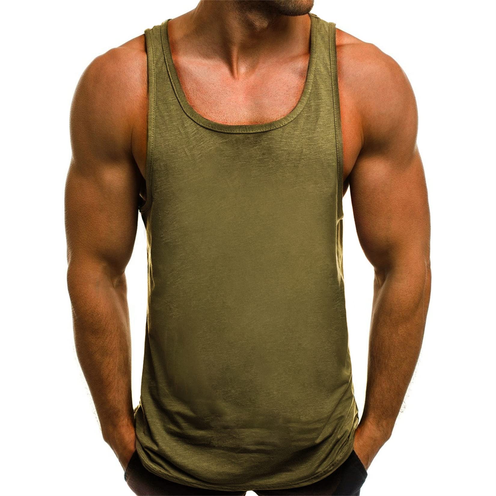 HOTCAT Camiseta Tirantes Hombre Camiseta de Tirantes Deportiva Bodybuilding Culturismo Camiseta sin Mangas para Hombre Fitness Deporte Masculina para Entrenar Gym