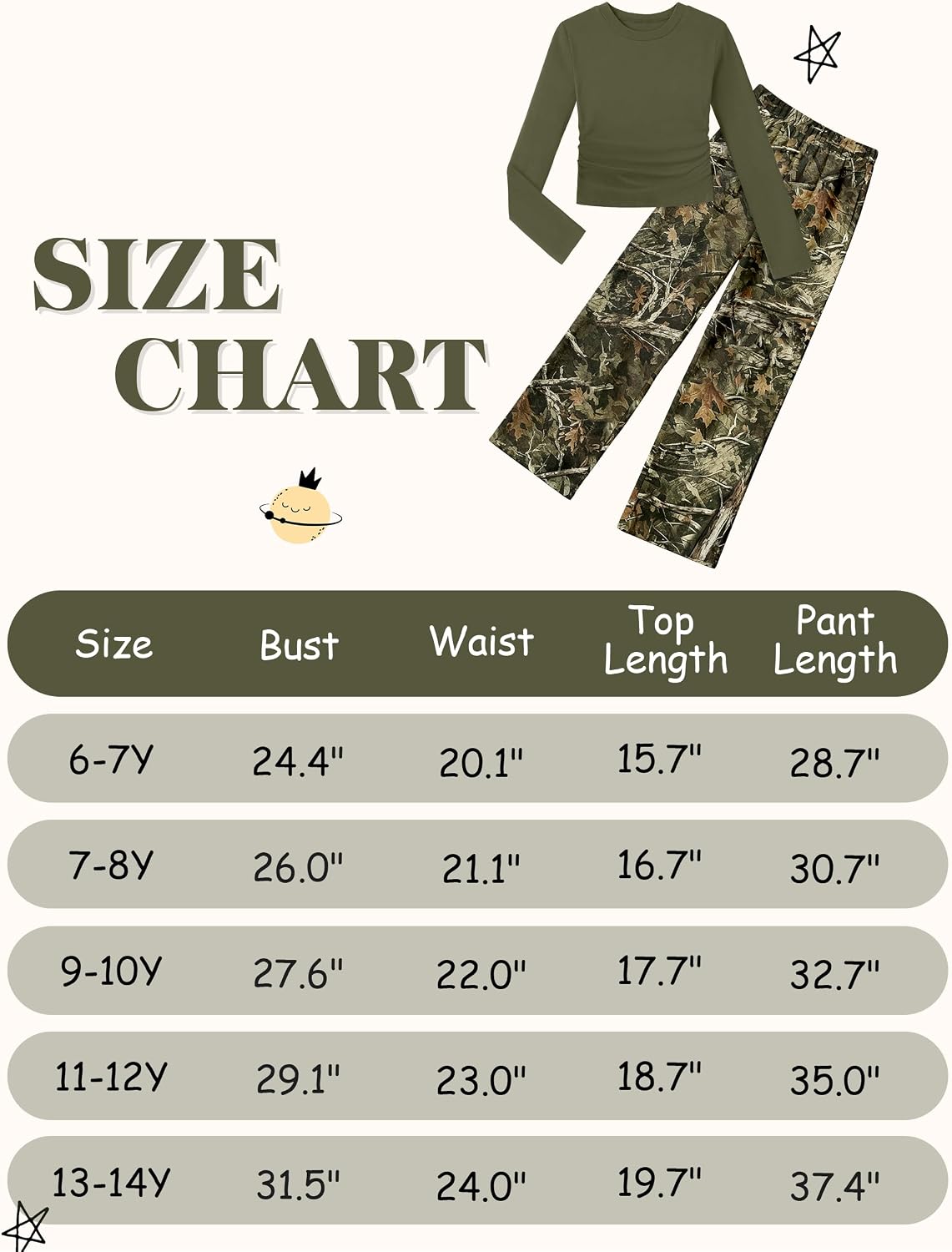 Girls Clothes 2 Piece Fall Winter Outfits for Girls 7-14Y