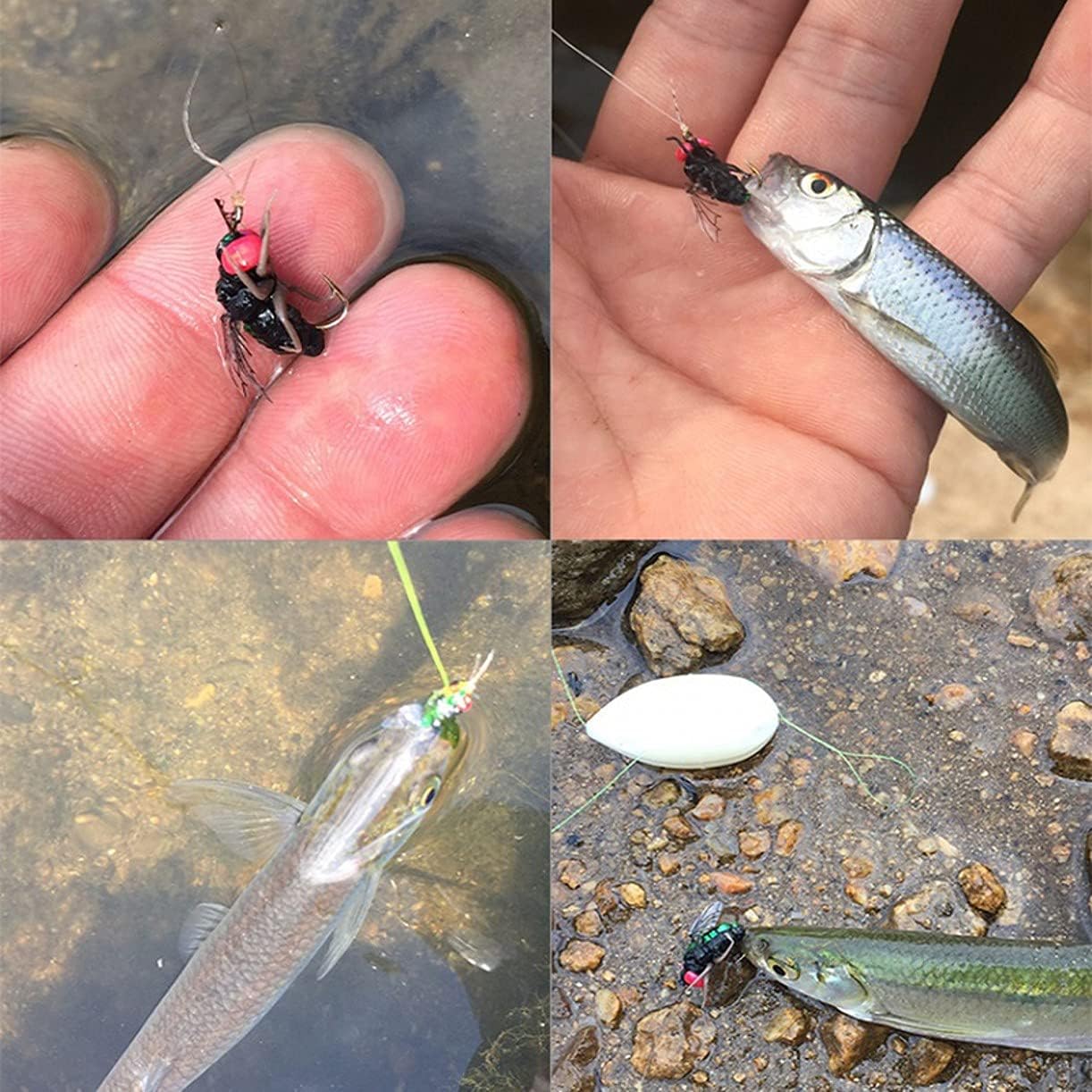 Fishing Artificial Little Fly Fishing Lures Hook size14#,3PCS, AS SHOW