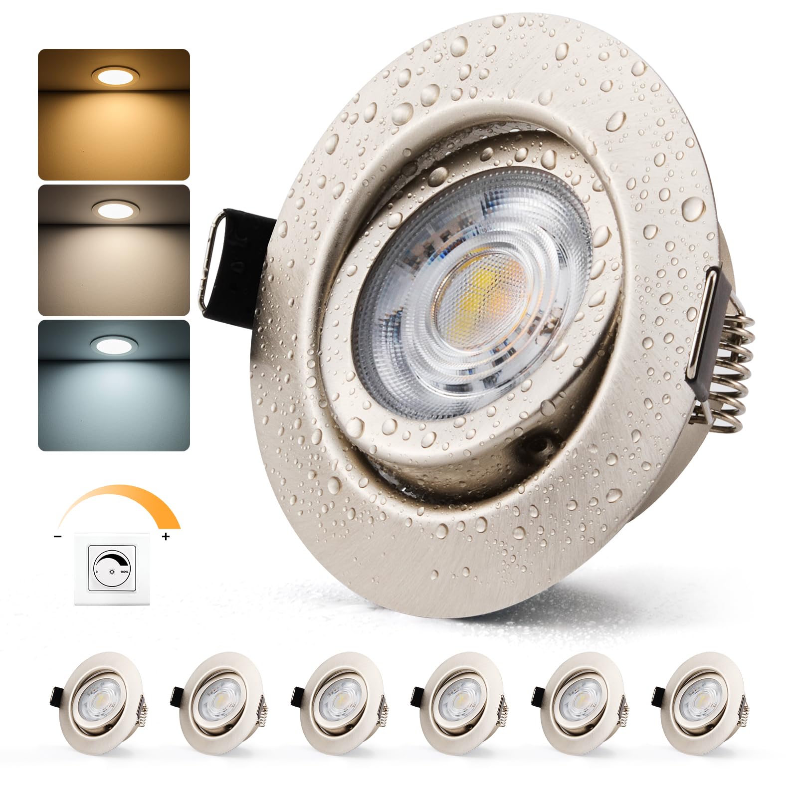 BOJIM LED Einbaustrahler Deckenspots Spots dimmba
