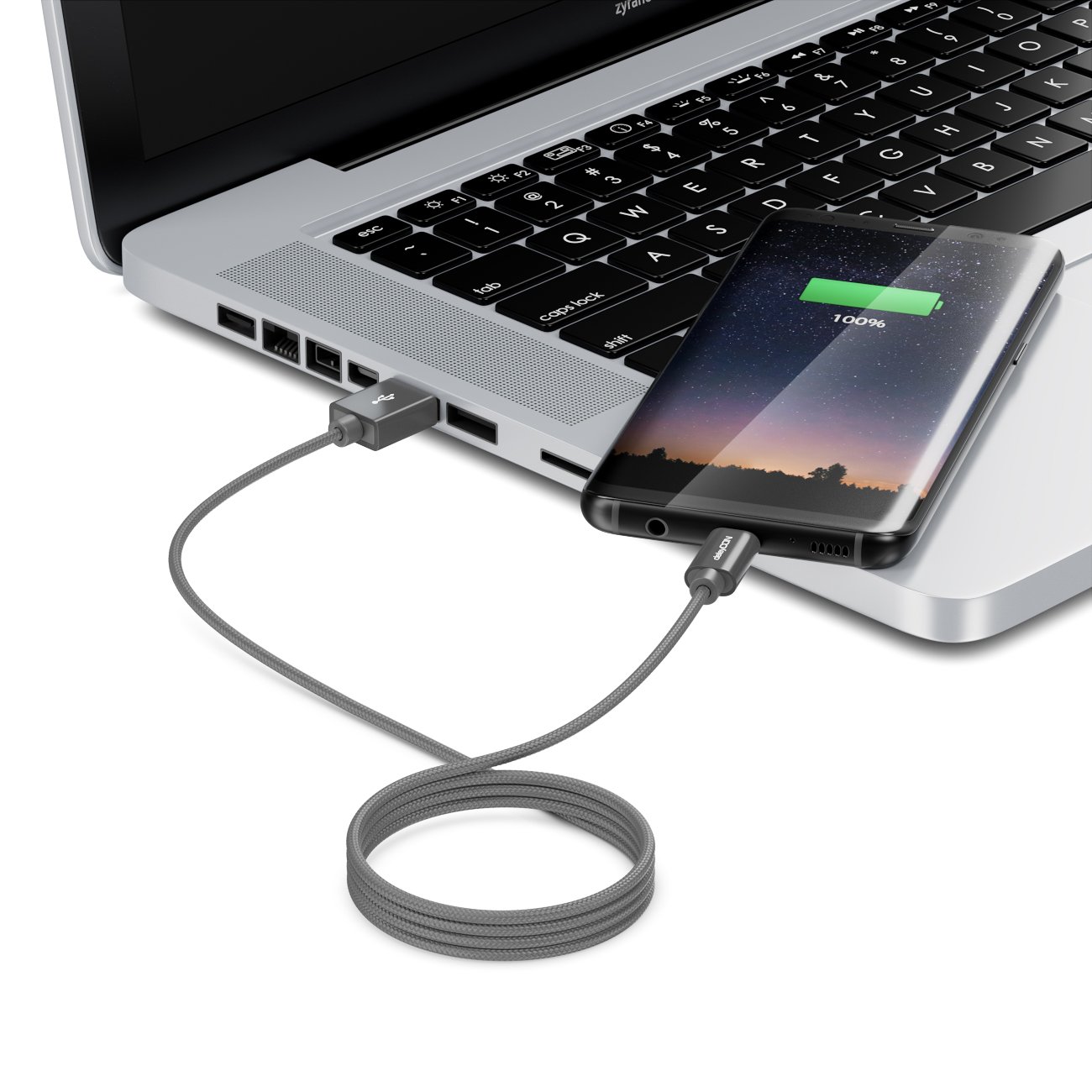 Cavo Adattatore OTG DeleyCON 0.1m USB 2.0 In Nylon – Micro USB A USB Femmina, Per Smartphone E Tablet, Trasferimento 480Mbps - 2