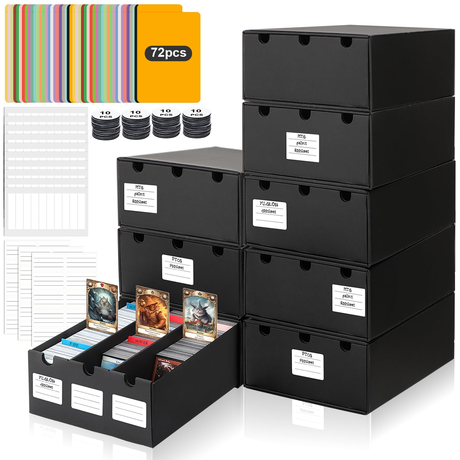 AOBOPLE Trading Card Storage Box,24000+ Cardboard Sports Card Boxes