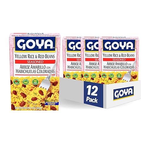 Goya Foods Arroz amarillo y frijoles rojos, 7 onzas (paquete de 12)
