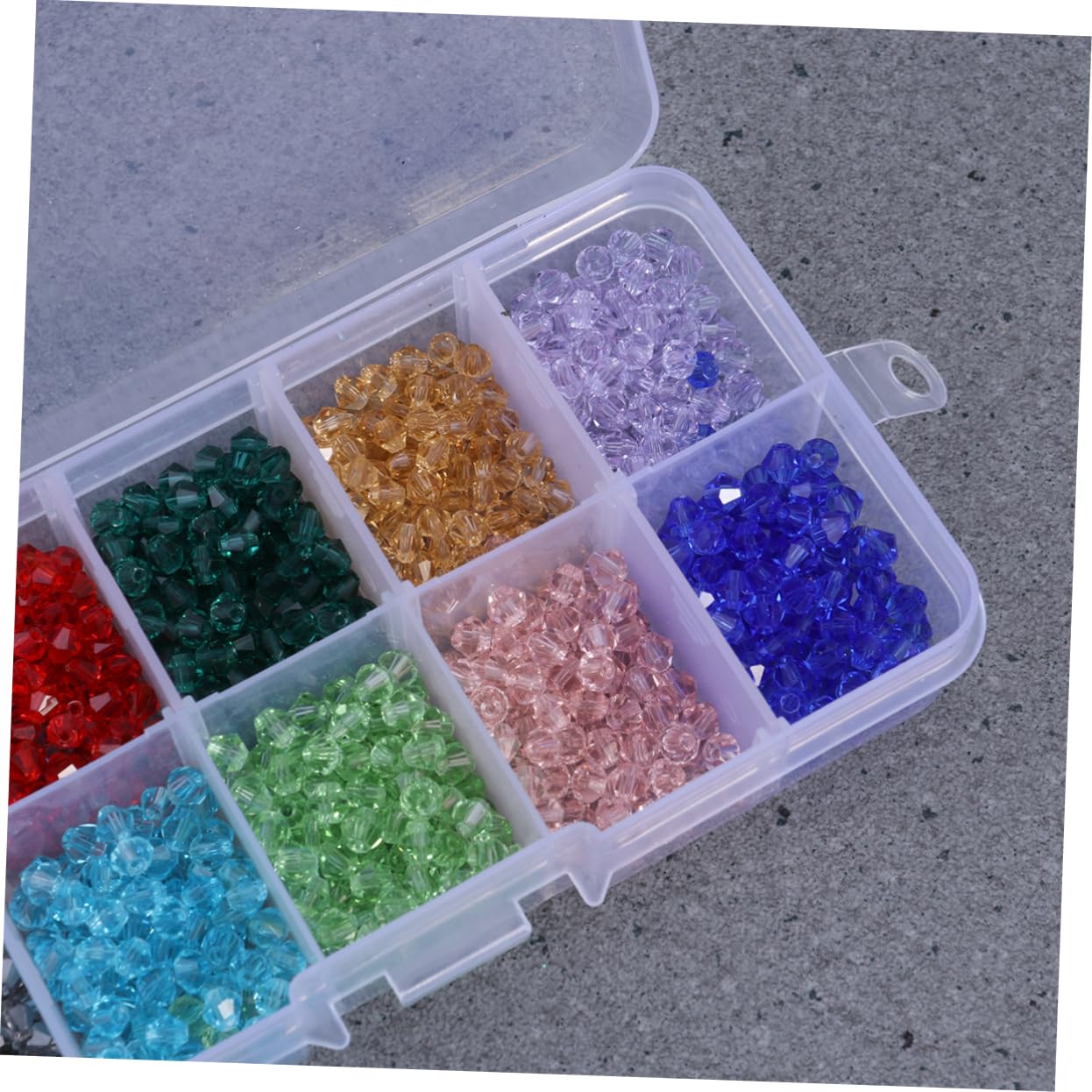 2000stücke Rhombus Glasperlen Farben Mit Aufbewahrungsbox Bastelperlen Für Armbänder Halsketten Und Schmuckherstellung Für Kreative Projekte