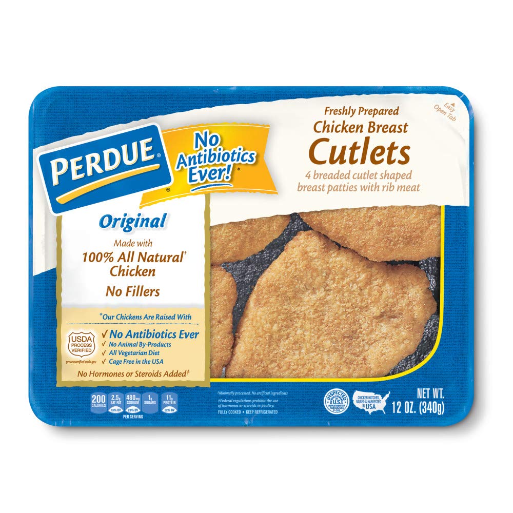 Perdue Refrigerated Breaded Chicken Breast Cutlets,12 Ounce