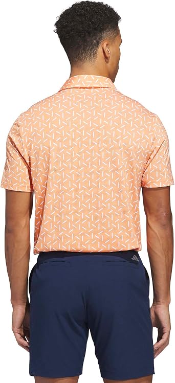 adidas Mens Ultimate365 Mesh Print Climacool Polo