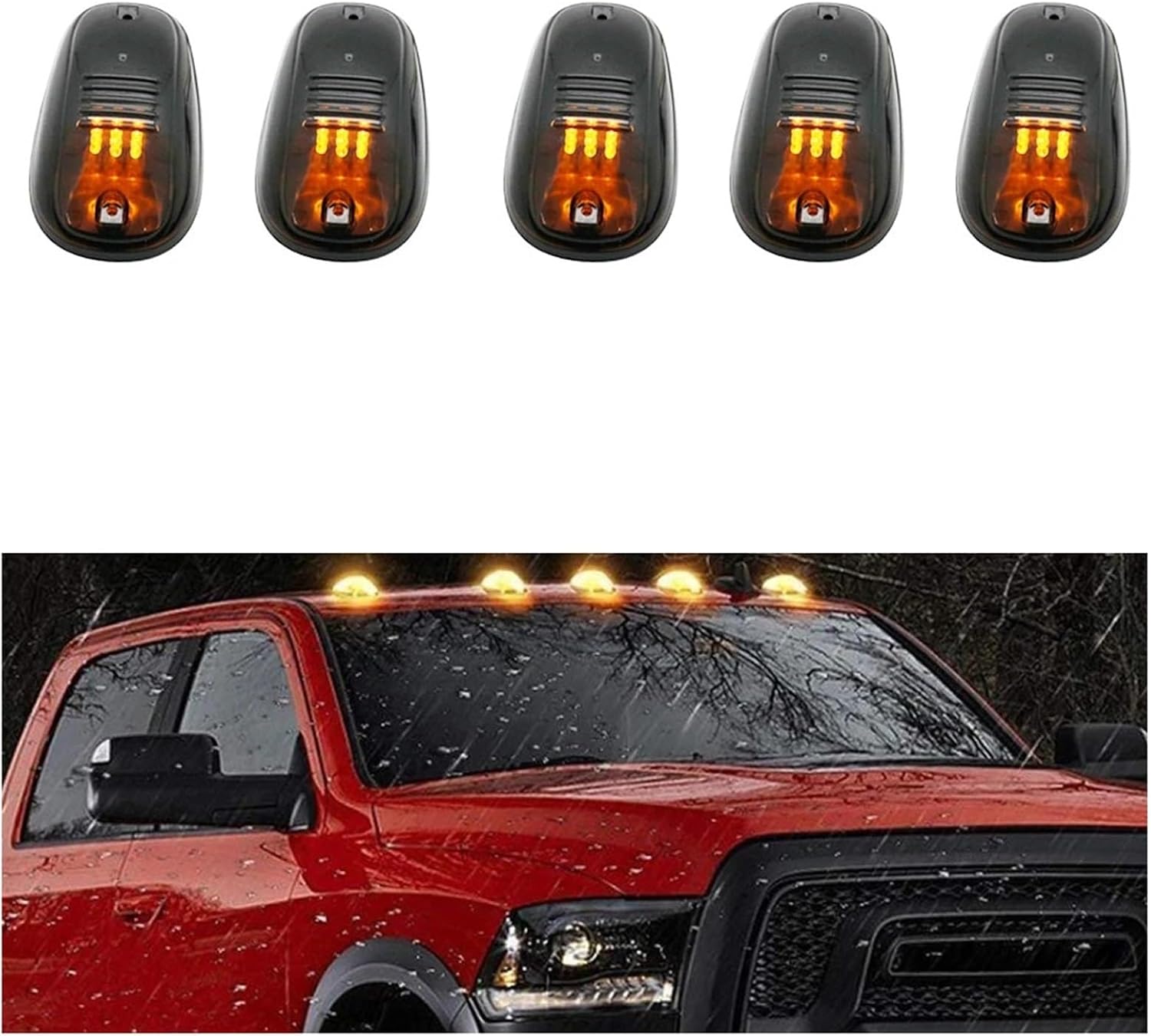 Universal Car Cab Roof Marker Light Durable Headlamp 12led Car Led Lights for SUV Truck Pickup Car Accessories