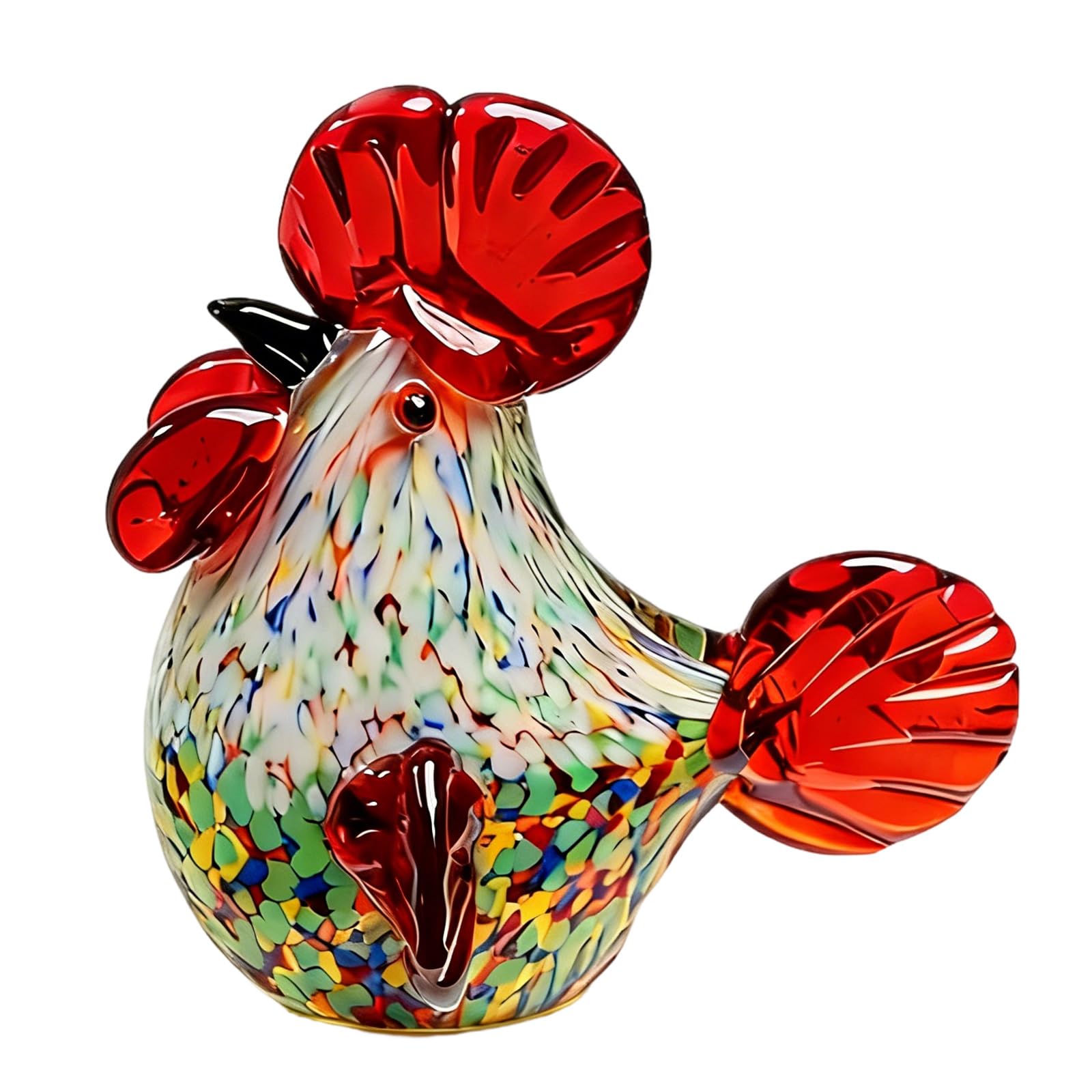our fave Artistic Glass Rooster Figurine with Sunlight Reflection for Home Decor Figurine Decoration for Modern Household Interior