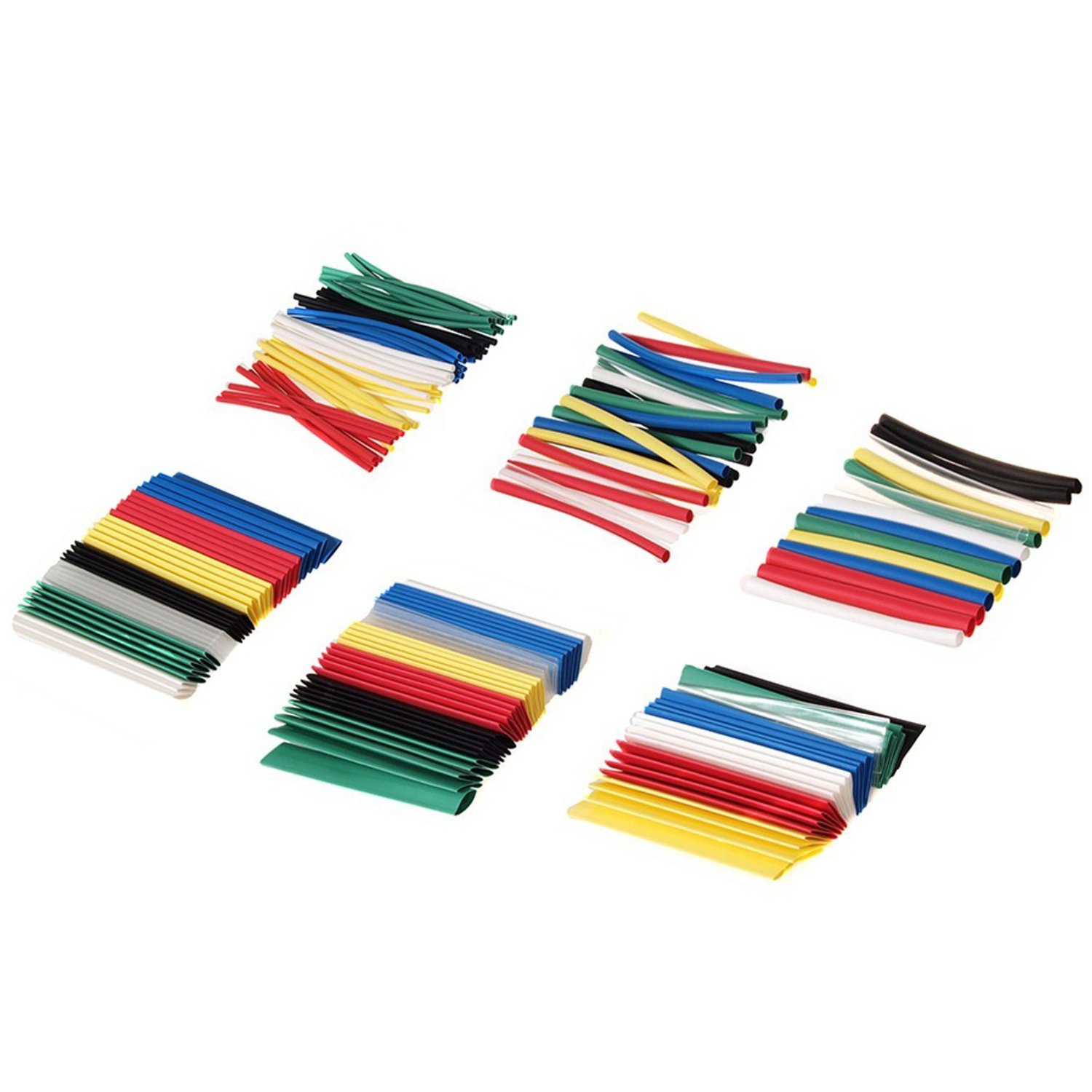 Maclean MCTV-679 - Set di 196 tubi termoretraibili a 7 colori, in plastica, 95 mm (5 x 196 pezzi, 7 colori)