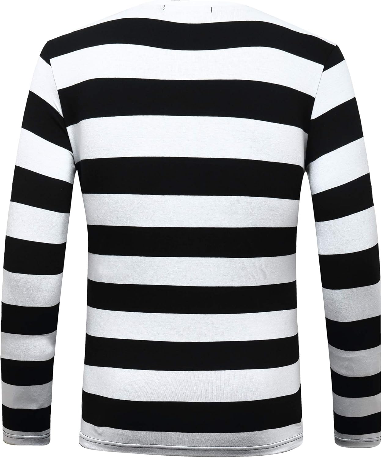 OThread & Co. Men's Long Sleeve Striped T-Shirt Basic Crew Neck Shirts - Image 4