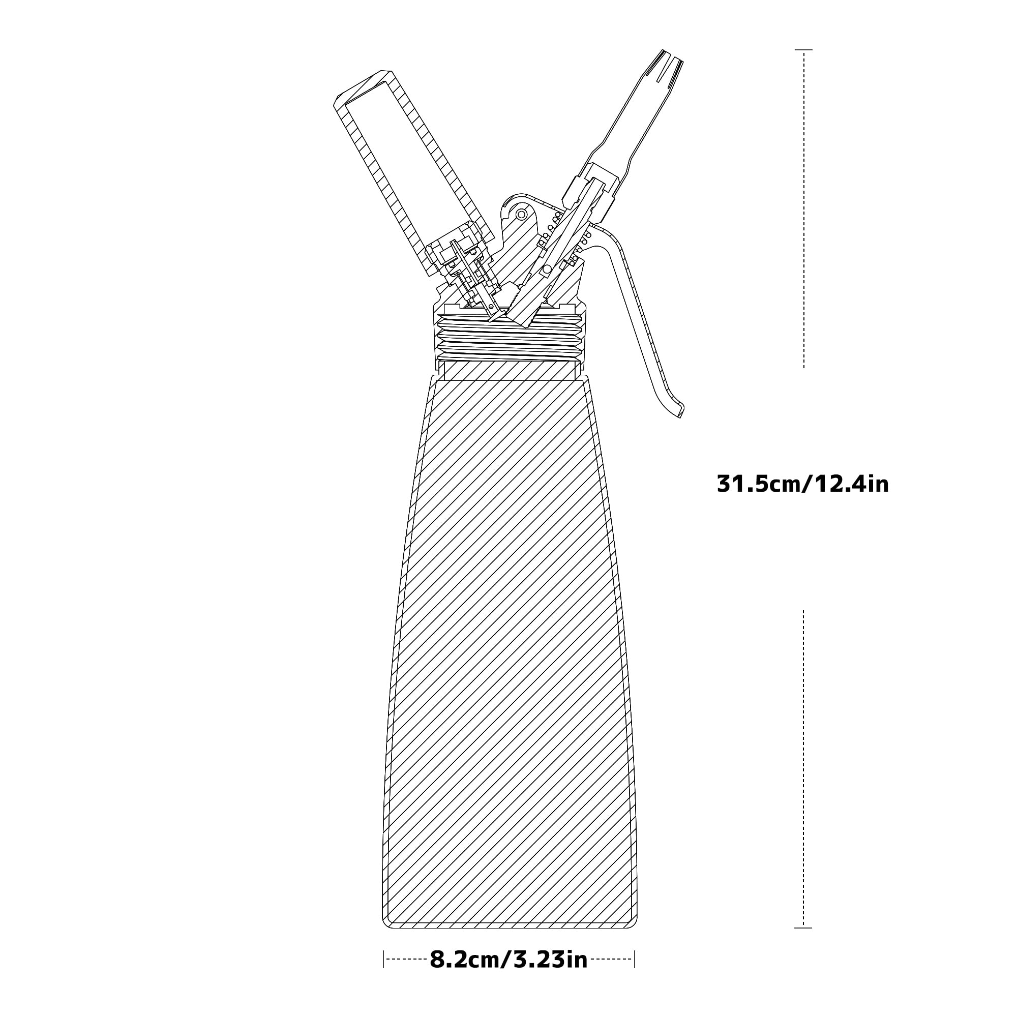 iSi North America Charger Holder for Gourmet Whip Metal /Red