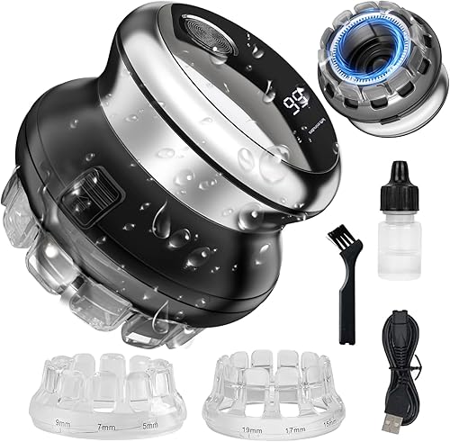 Juego de cortapelos para hombre, inalámbrico, eléctrico, corto, kit de aseo profesional para hombres, recortadores personales impermeables, corte de