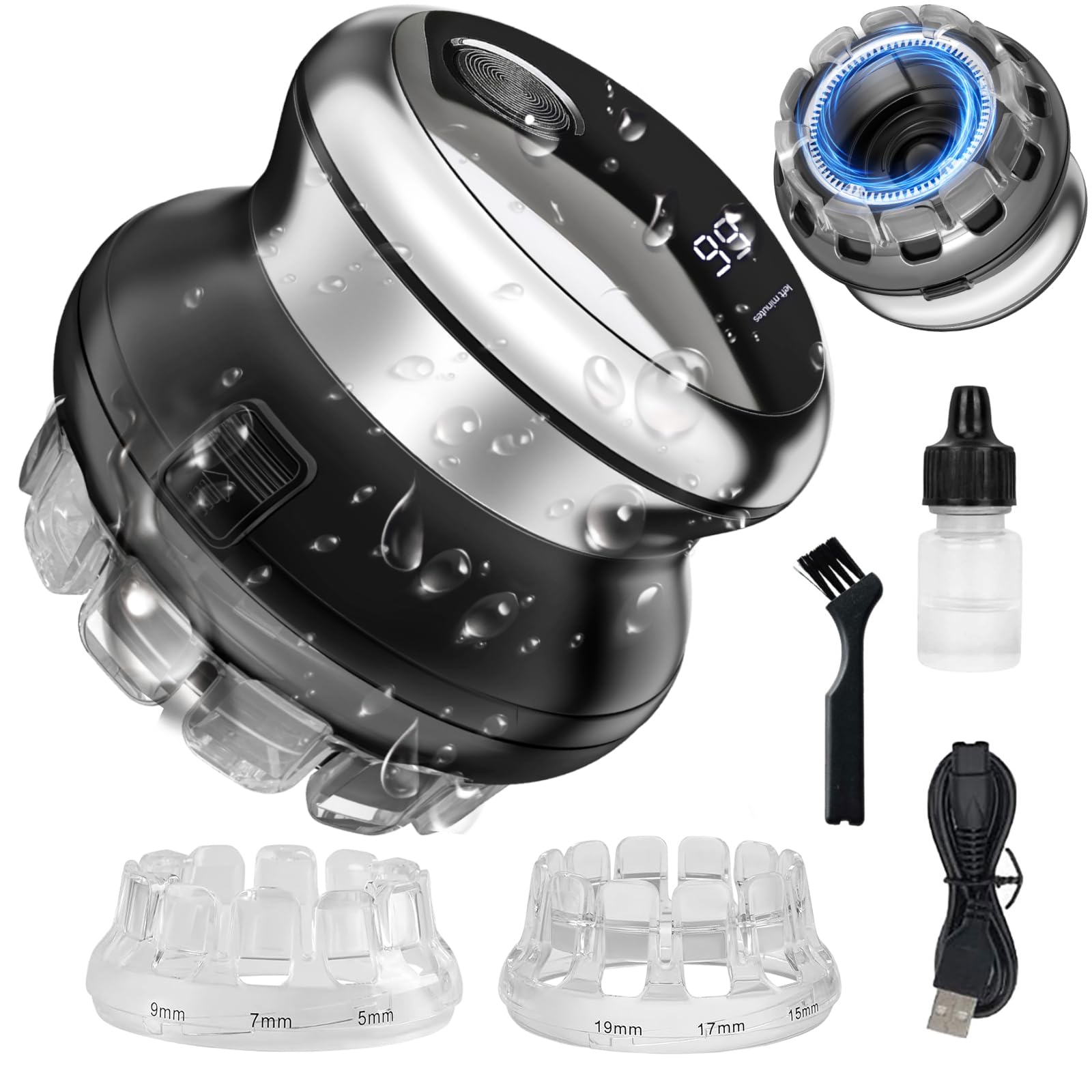 Juego de cortadora de pelo para hombre, kit de aseo corto eléctrico inalámbrico para hombre, profesional, impermeable, recortadora personal para hombre, familia y hombre