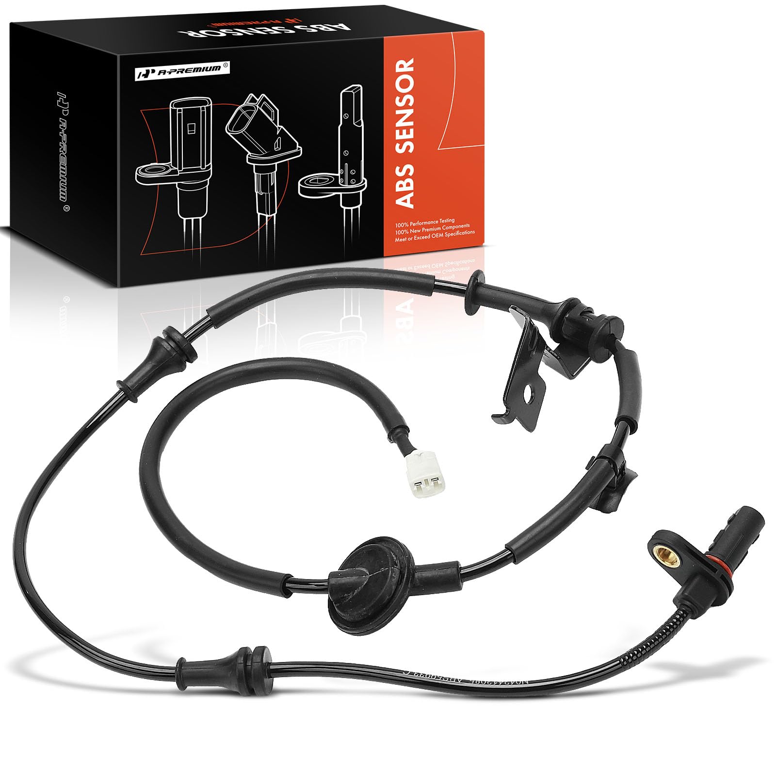 A-Premium ABS Wheel Speed Sensor Compatible with Hyundai Models - Elantra Coupe 2013 2014 - Rear Right Passenger Side, Replace# 599303X500-image-33