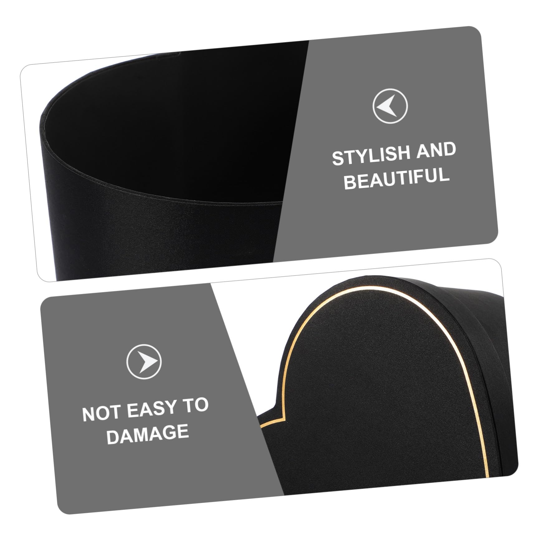 CORHAD Herzförmige Geschenkkartons mit Deckel aus Stoff in Schwarz für Blumenkästen und Abschlussatmosphäre bei Hochzeit oder Zuhause