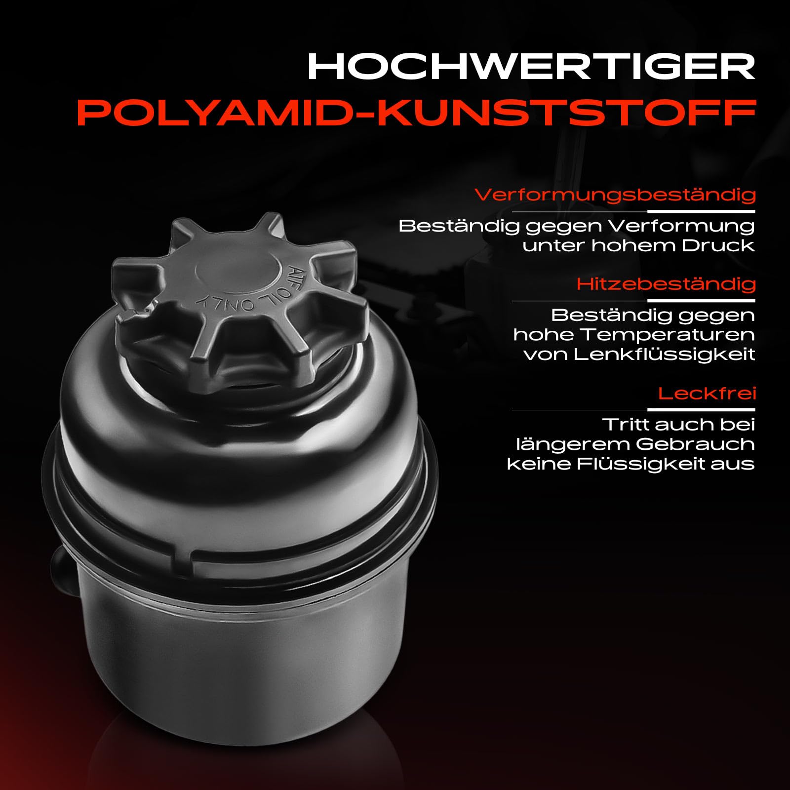 Frankberg Ausgleichsbehälter Hydrauliköl-Servolenkung für 1er E81 E87 3er E90 3er Touring E91 X1 E84 X3 E83 2004-2015 32416851218