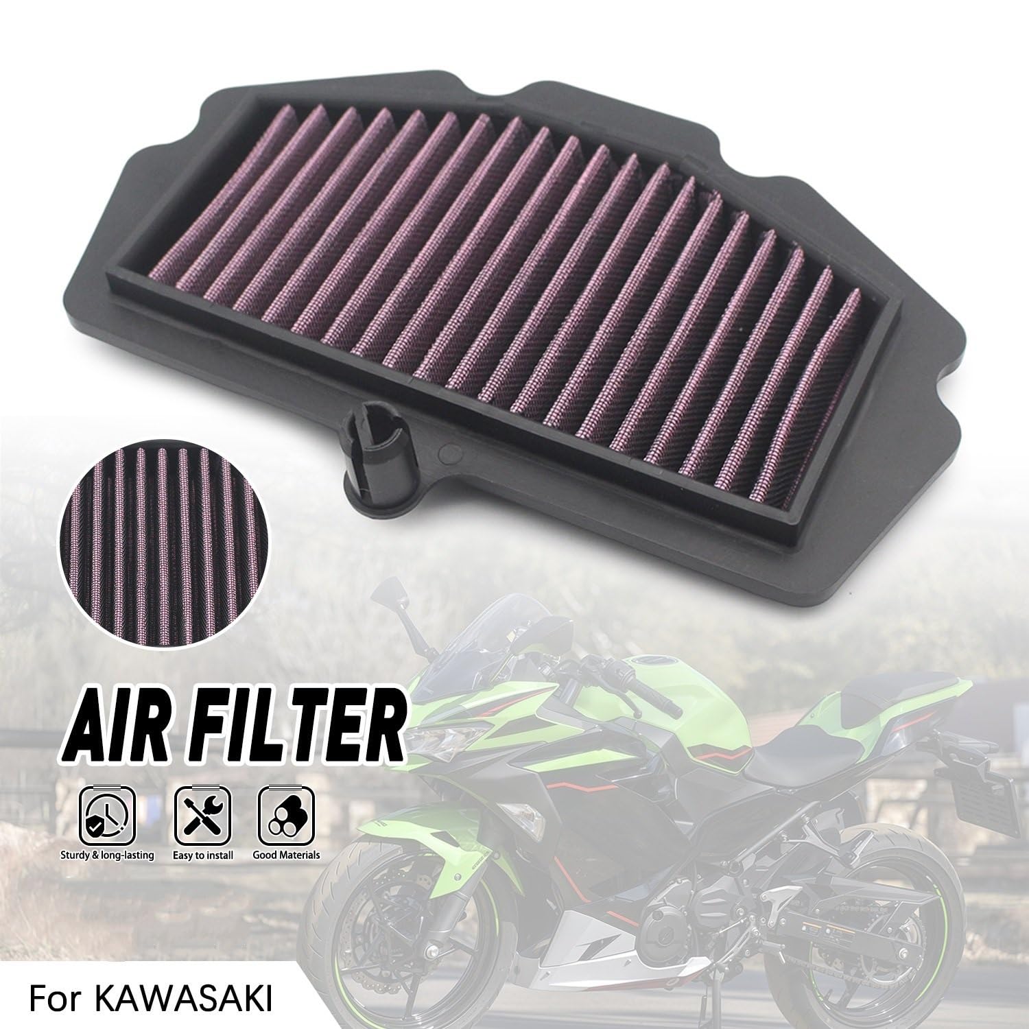 filtr powietrza zamienny Do Kawasaki NINJA filtrów wlotowych filtra powietrza
