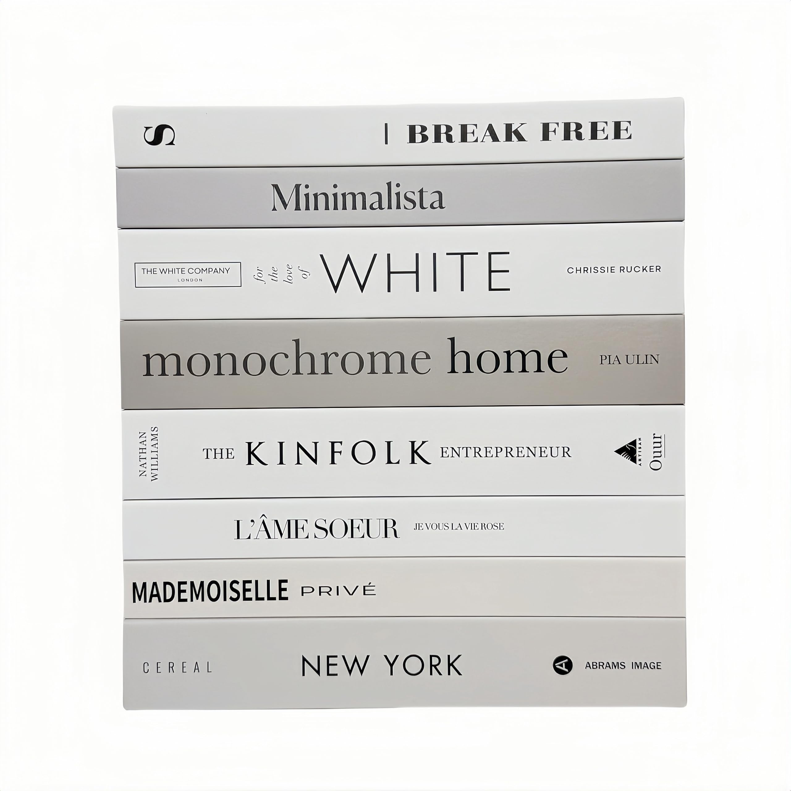 Confezione da 8 libri decorativi | Libri decorativi Ediactcyl per la decorazione della casa | Libri falsi per la decorazione | per la decorazione della libreria del soggiorno