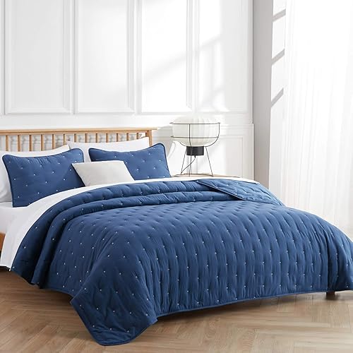 Miniatura 2 de VEEYOO - Juego de edredón para cama tamaño Queen, de microfibra, suave, ligera, para todas las estaciones