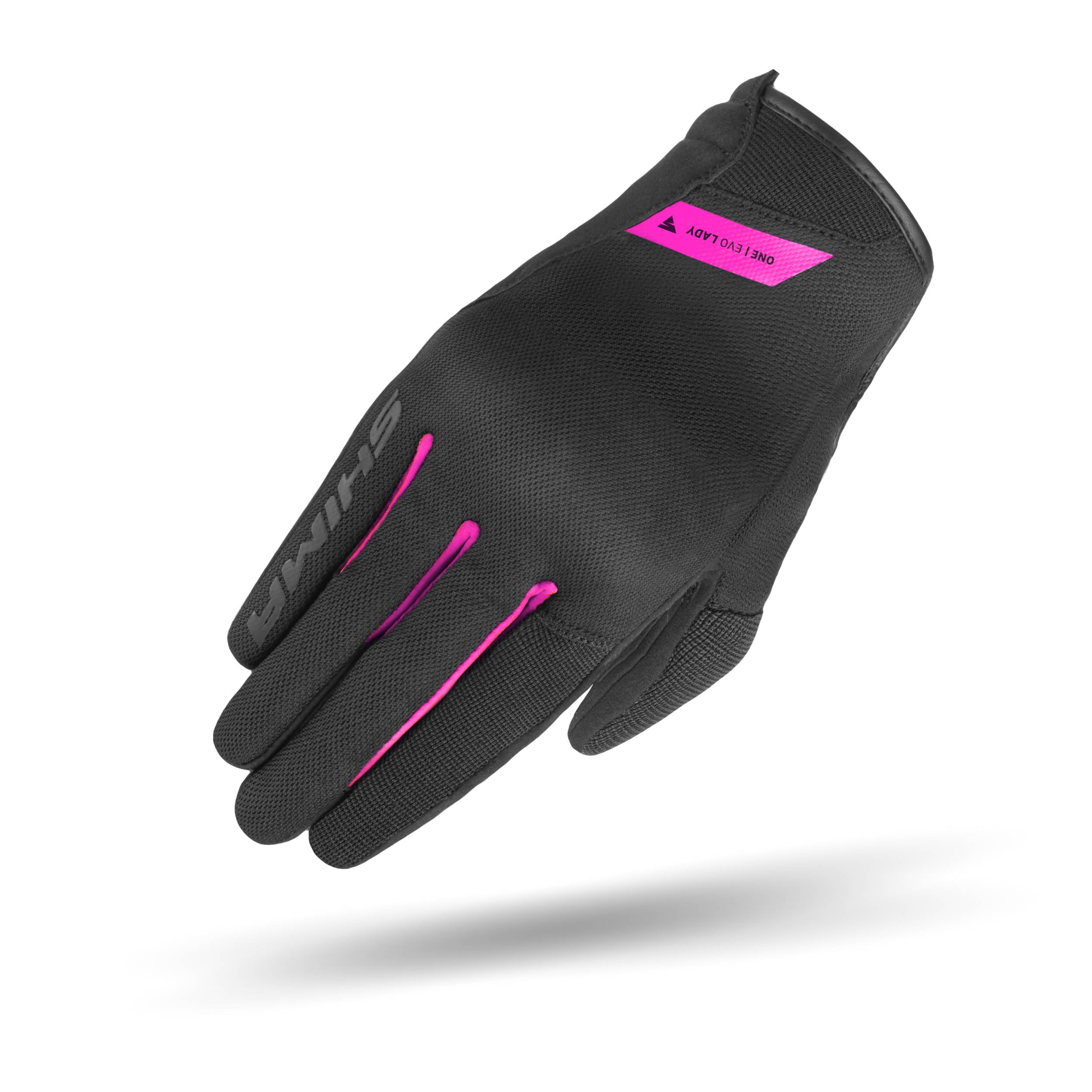 SHIMA ONE EVO Motorbike Gloves Women Textile Short Summer Biker Armoured Protectors Motorcycle Perforated Ventilated Reinforced Motorsport Glove Lightweight Motocross Motorbikes (Womens, Pink, XS)