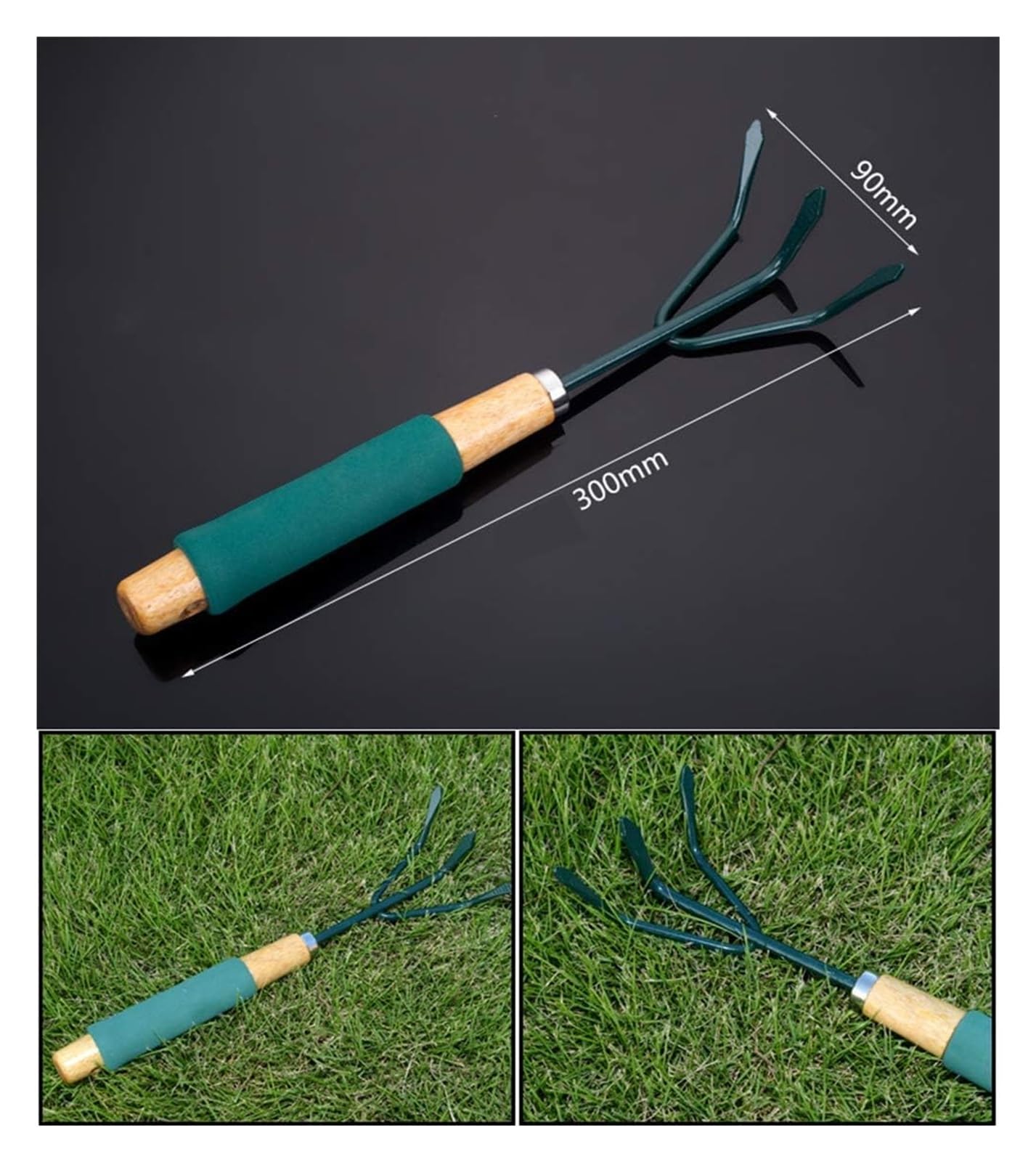Mini Juego de Herramientas de jardinería, 3 Piezas de Herramientas de jardinería, Herramientas manuales de jardín, Regalos de jardinería for Mujeres y niños.