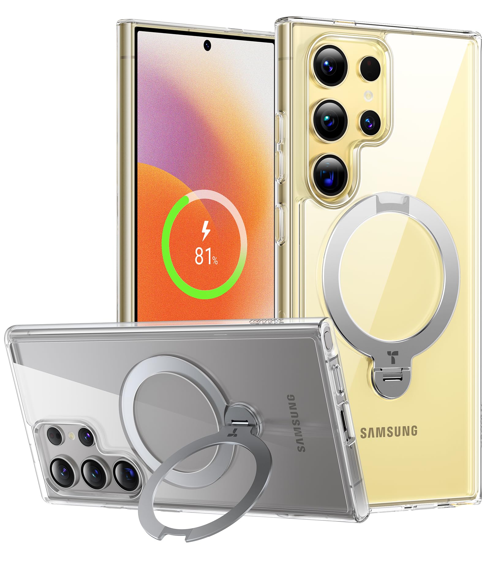 Amazon.com: TORRAS 360°Spin Magnetic Kickstand for Samsung