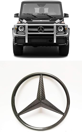 G Wagon Grille Badge W463 Front Grill Logo Carbon Fiber G Class Grille Center Emblem For