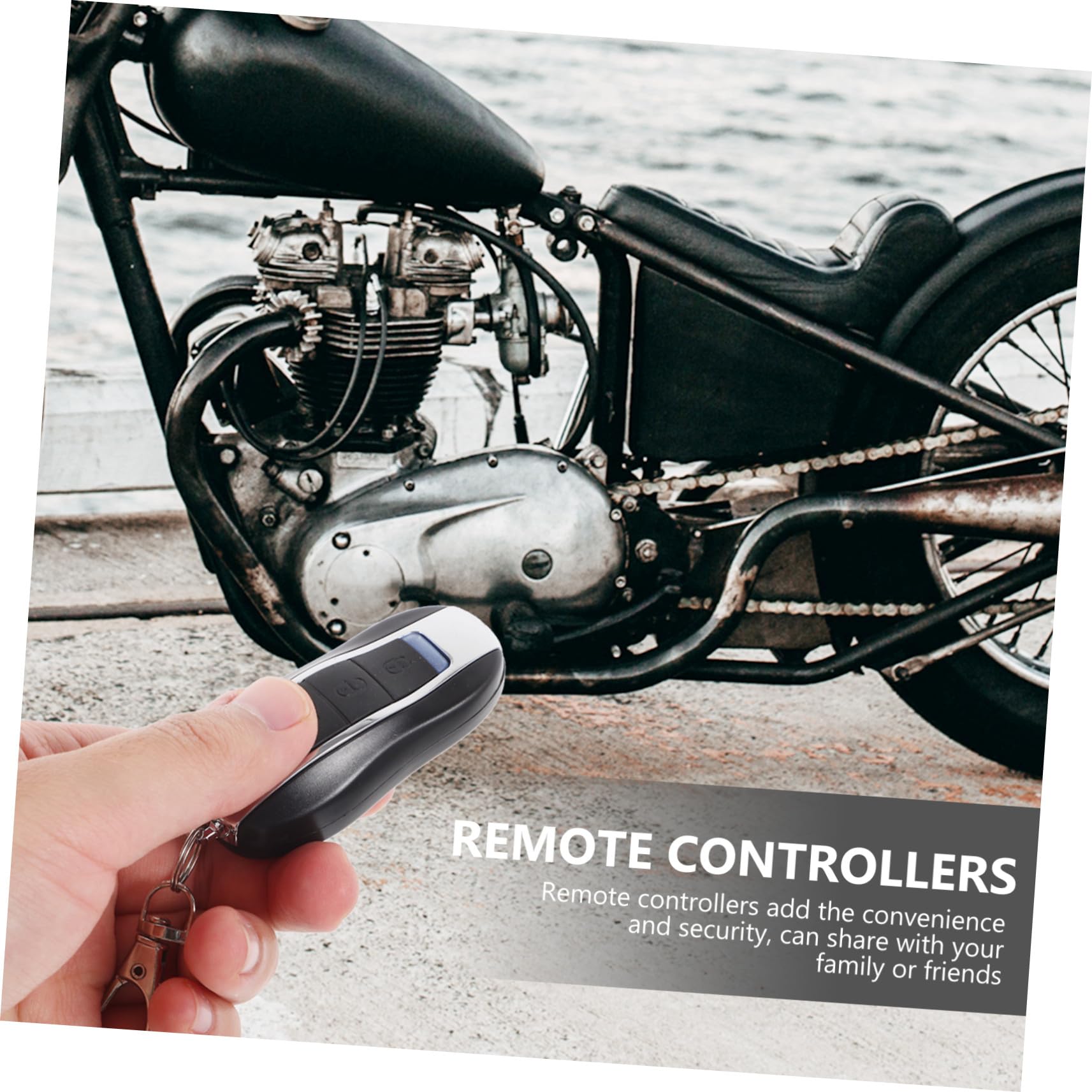 POPETPOP Kit Allarme Antifurto per Moto con Avviamento Remoto e Sensore di Vibrazione ad Alta Sensibilità, Installazione Facile
