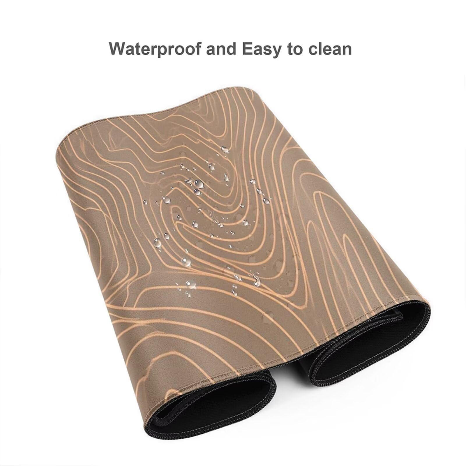 Alfombrilla Ratón Abstracto Alfombrilla Ratón XXL 1600 x 800 mm, Líneas Mouse Pad Gaming con Bordes Cosidos, Impermeable Mousepad XXL Base de Goma Antideslizante Duradera, Mouse Pad para Oficina Q490