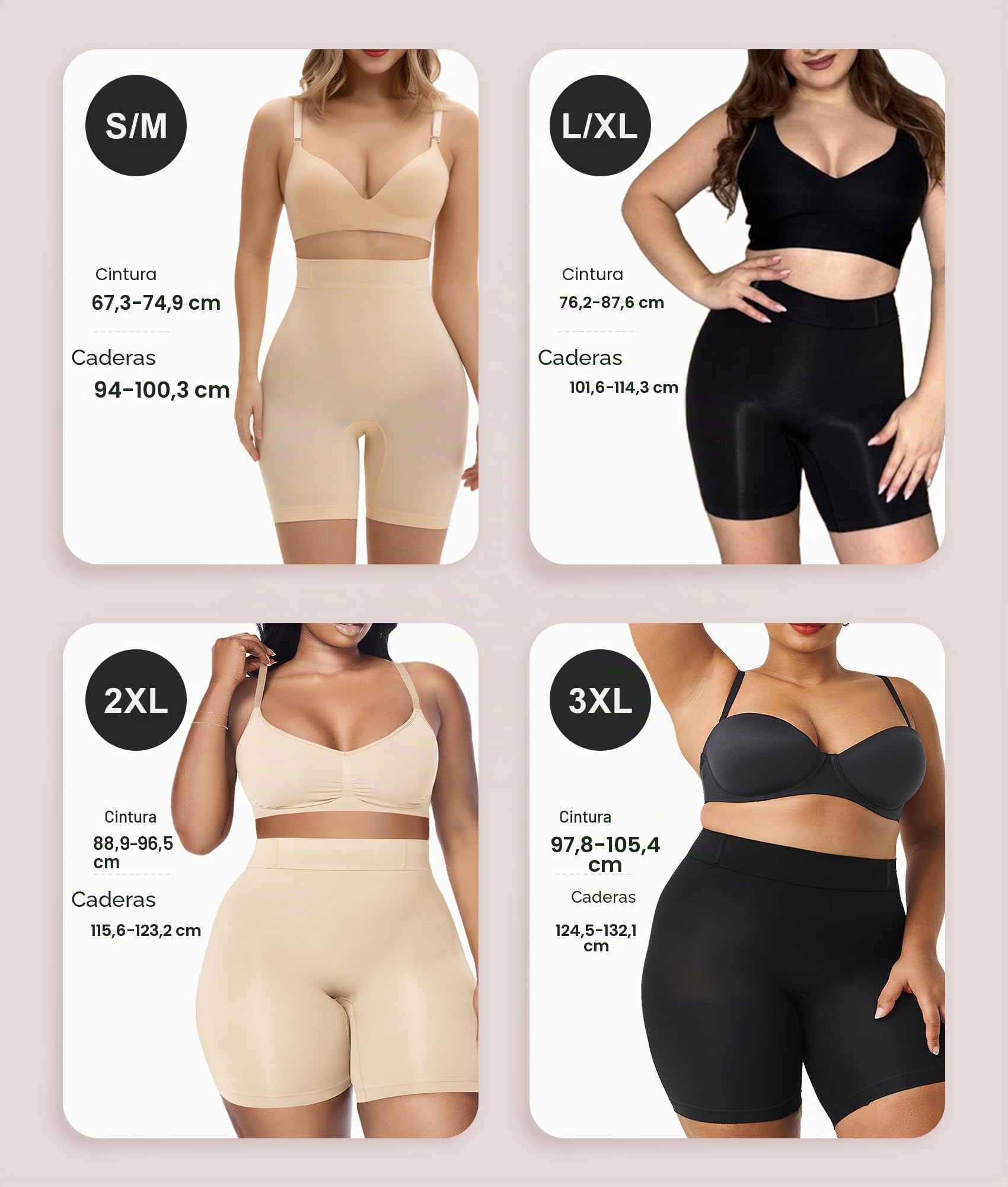 SHAPERX Braga Faja Reductora Mujer Invisible Ropa Interior Moldeadora Adelgazante Braguitas Shapewear Control de Abdomen