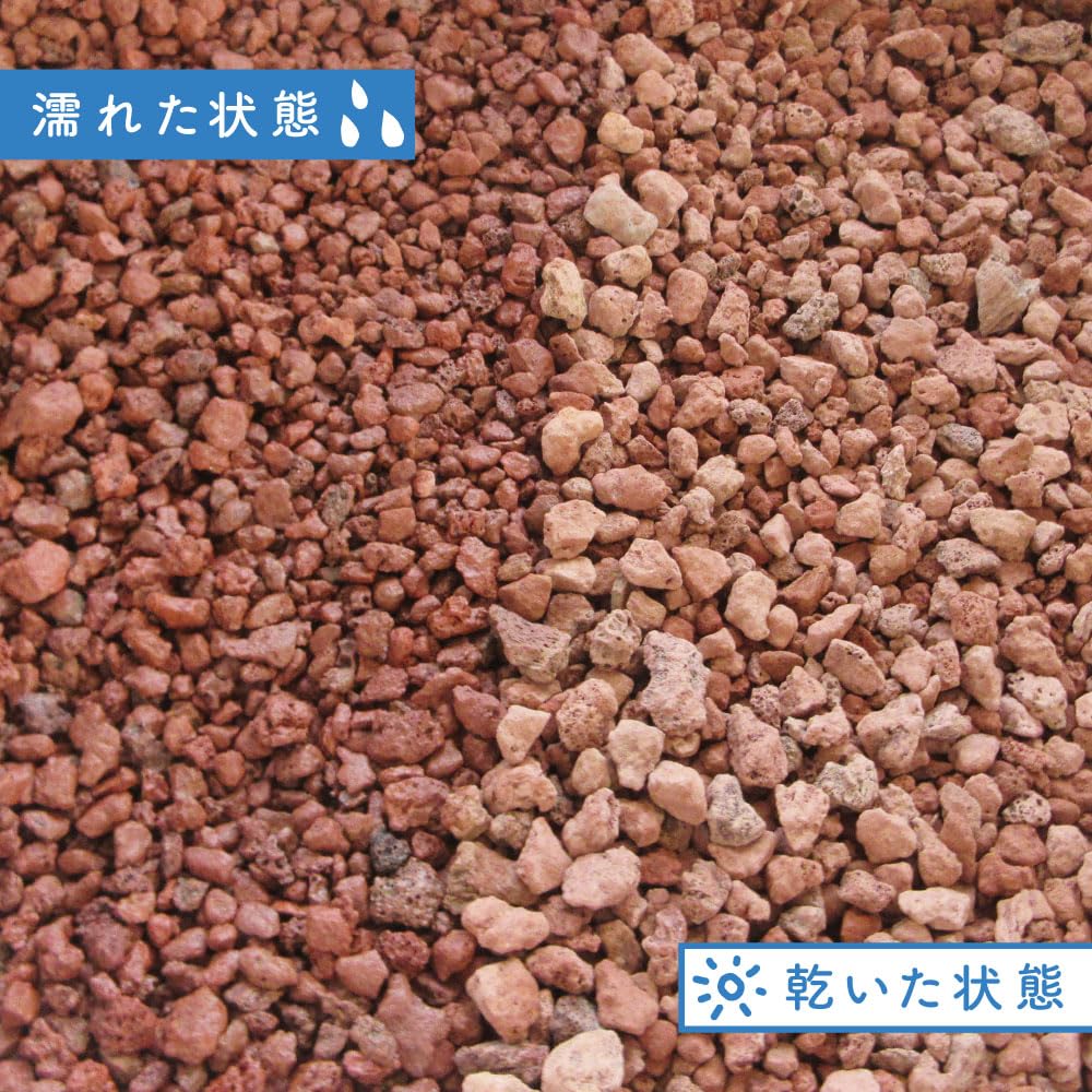 Amazon | 溶岩石砂利 赤 鉢植用 10-20mm 7.5kg｜大型鉢を鮮やかに演出
