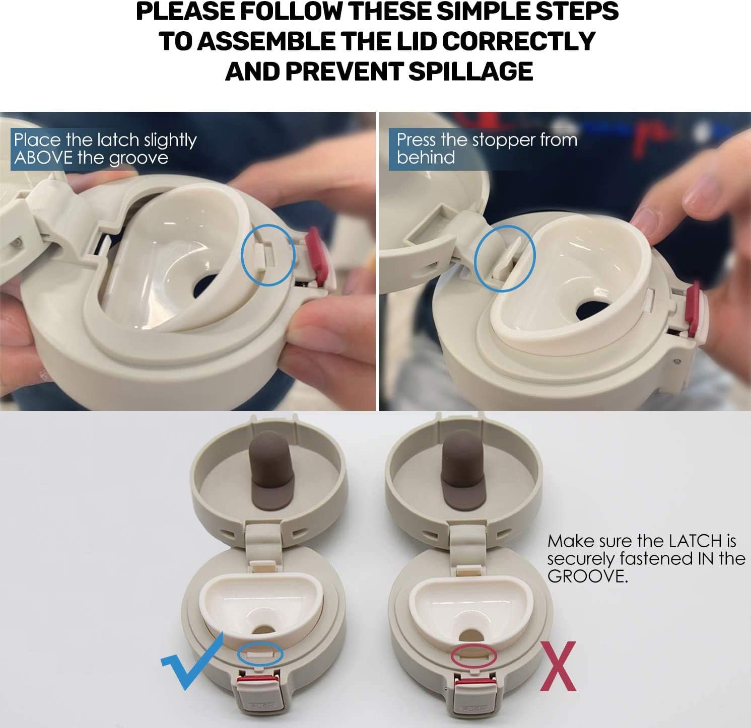 TEKKER’S Insulated Coffee Mug Stainless Steel Tumbler 14 oz On The Go Coffee Travel Mug Vacuum Cup Cute Tea Flask Pink Photo