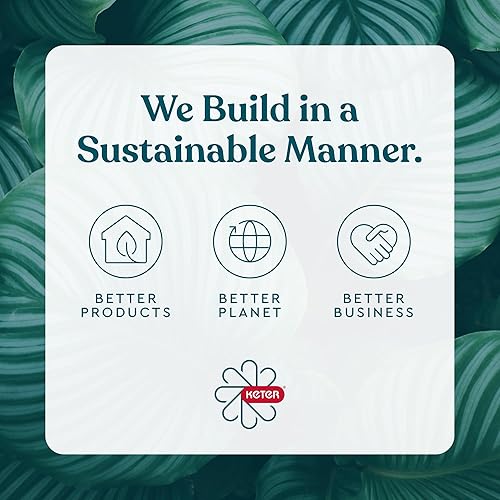 Vista 11 de Keter Solana 70 Gallon Storage Bench Deck Box for Patio Furniture, Front Porch Decor and Outdoor Seating – Perfect to Store Garden Tools