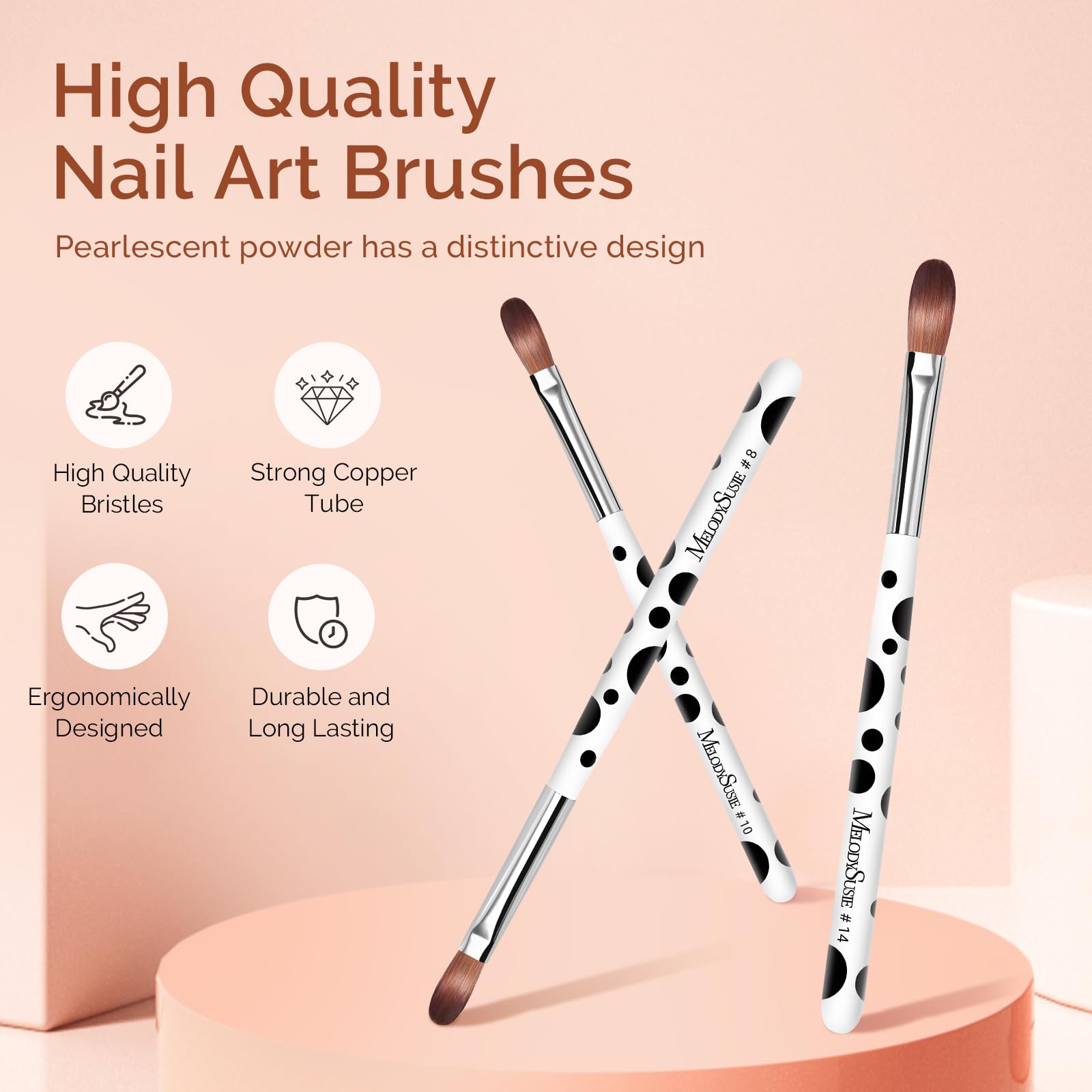 MelodySusie 3Pcs Acrylic Nail Brush Set - Image 2