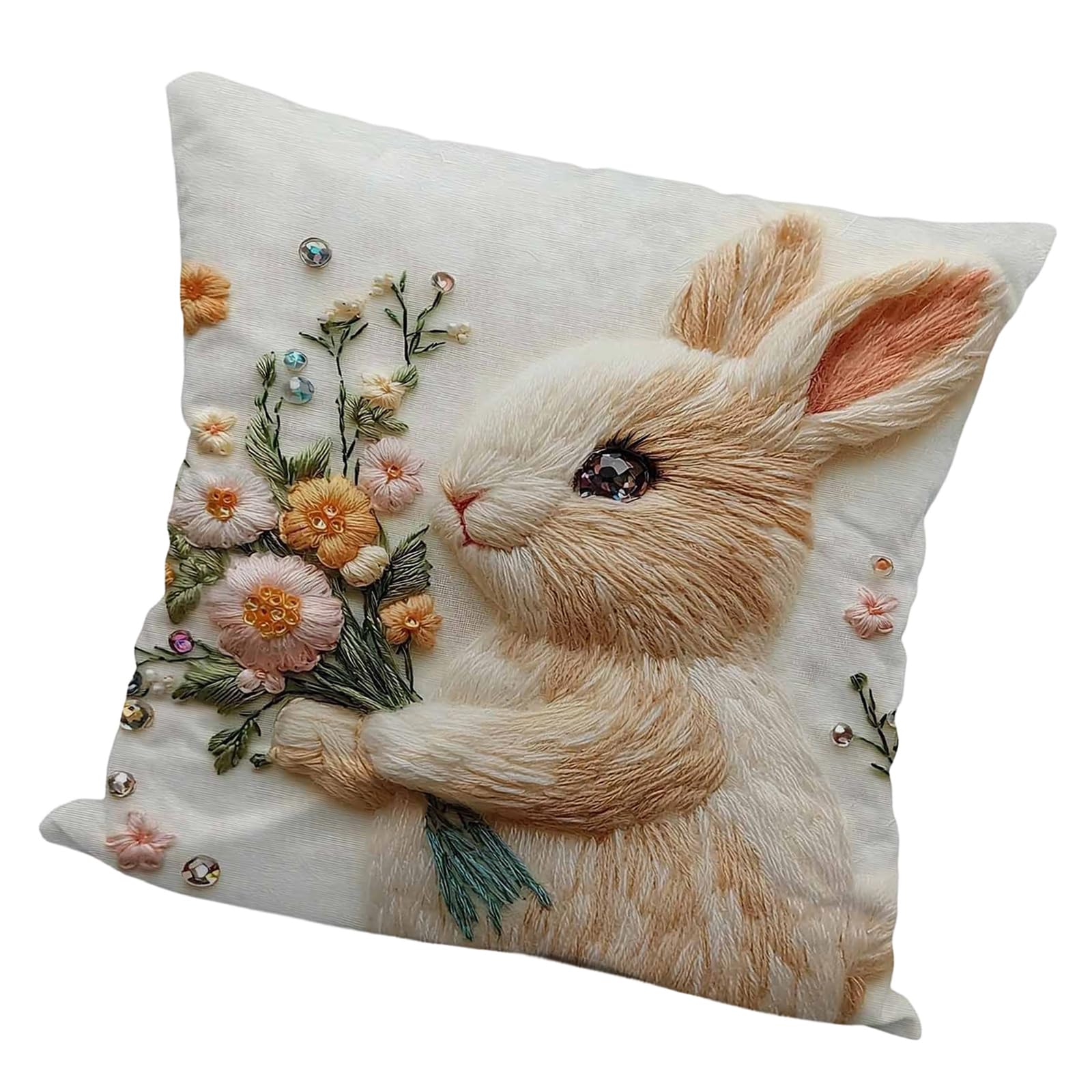 carotoe Pillowcase 45X45Cm Washable Comfortable for Bedroom Study Room Decoration Pillow