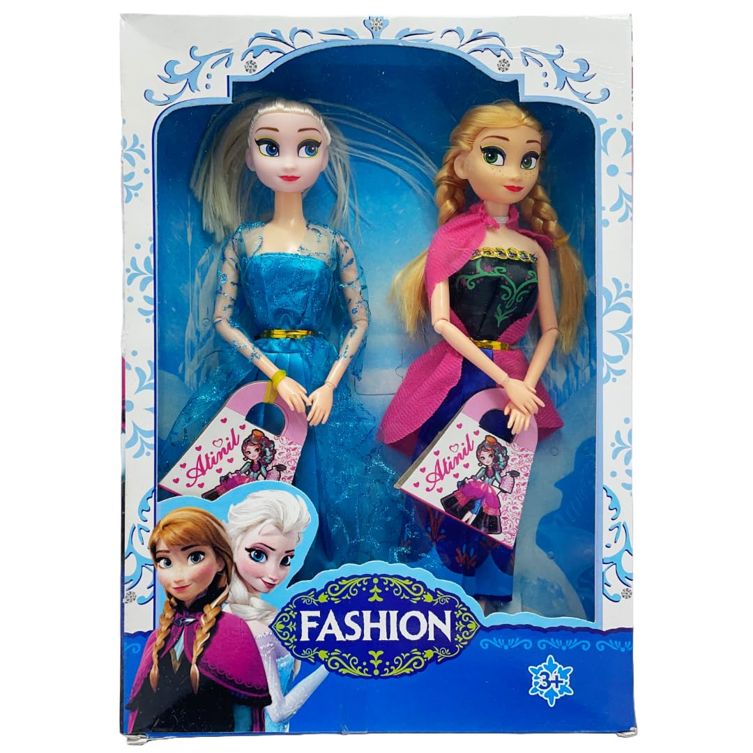 SKutirX Fashion Beauty Long Hair Doll Set Kids Dream House Movable Joints Accessories Dress Wardrobe Makeup Vanity (Multicolor)-10