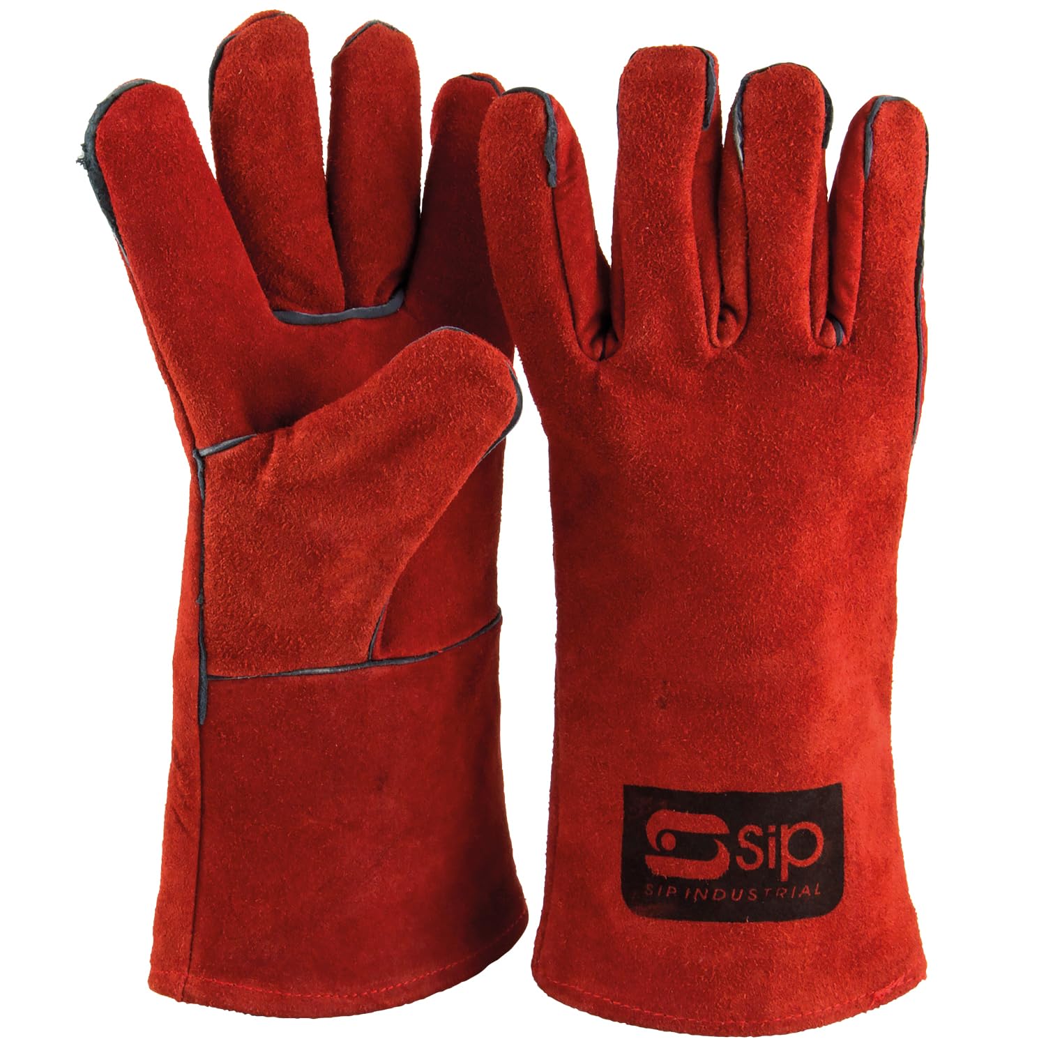 SIP Deluxe Leather Welding Gauntlets Gloves