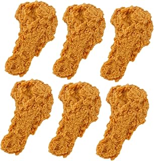 VICASKY 6pcs Realistic Fake Chicken Drumstick Chicken Leg Decor Home Restaurant Decorations Drumstick Toys