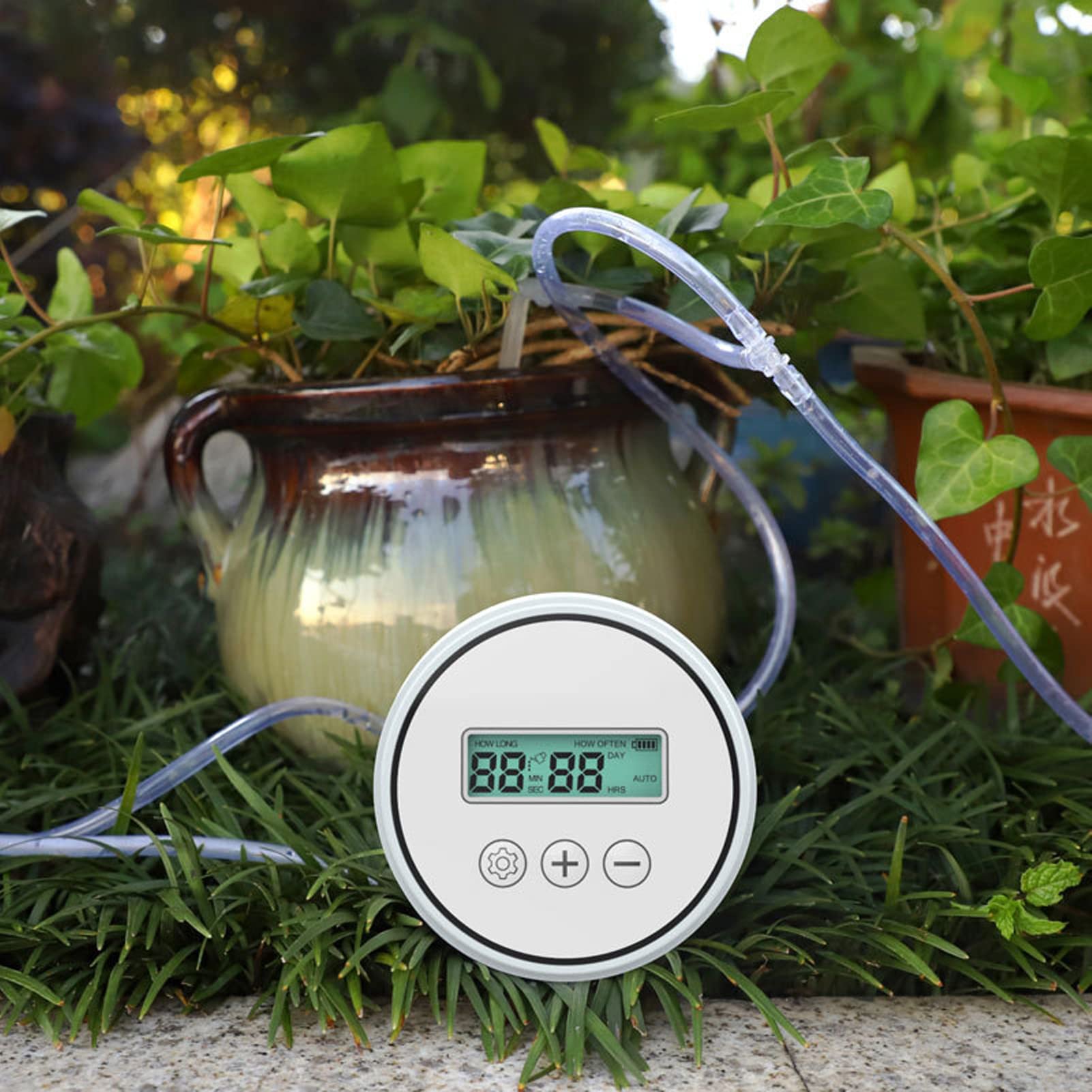 di Irrigazione Automatica, di Irrigazione a Goccia da 6,4 V Dispositivo di Irrigazione Automatica per Piante d'Appartamento Irrigatore per 20 Piante in Vaso