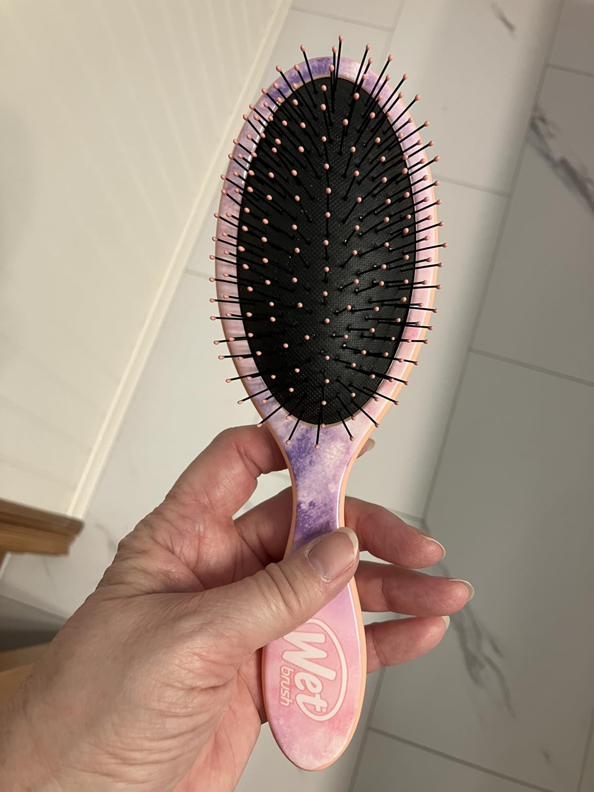 Wet Brush Original Detangler Hair Brush, Green (Watercolor Waves), Ultra-Soft IntelliFlex Bristles, Detangling Bristles Glide Through Tangles (Wet Dry & Damaged Hair), Women & Men