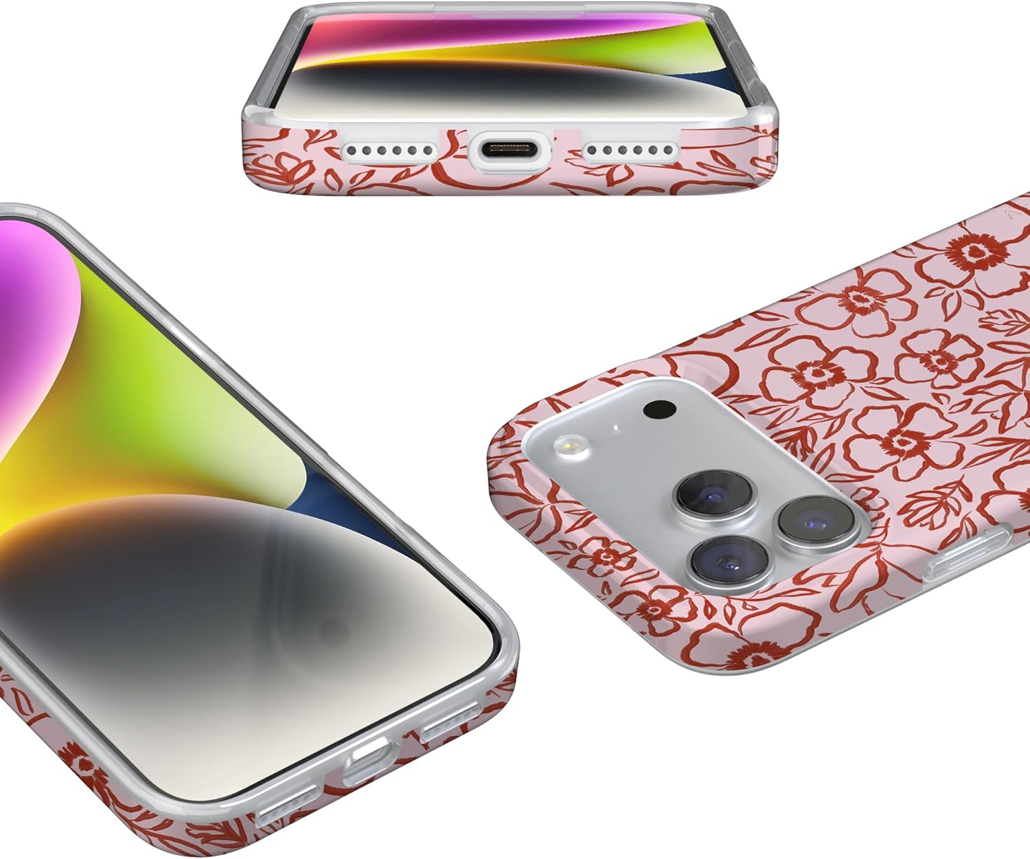 Casely iPhone 17 Pro Max Case | Blush Garden | Floral Doodle | Compatible with MagSafe | Classic Ultra Slim Design