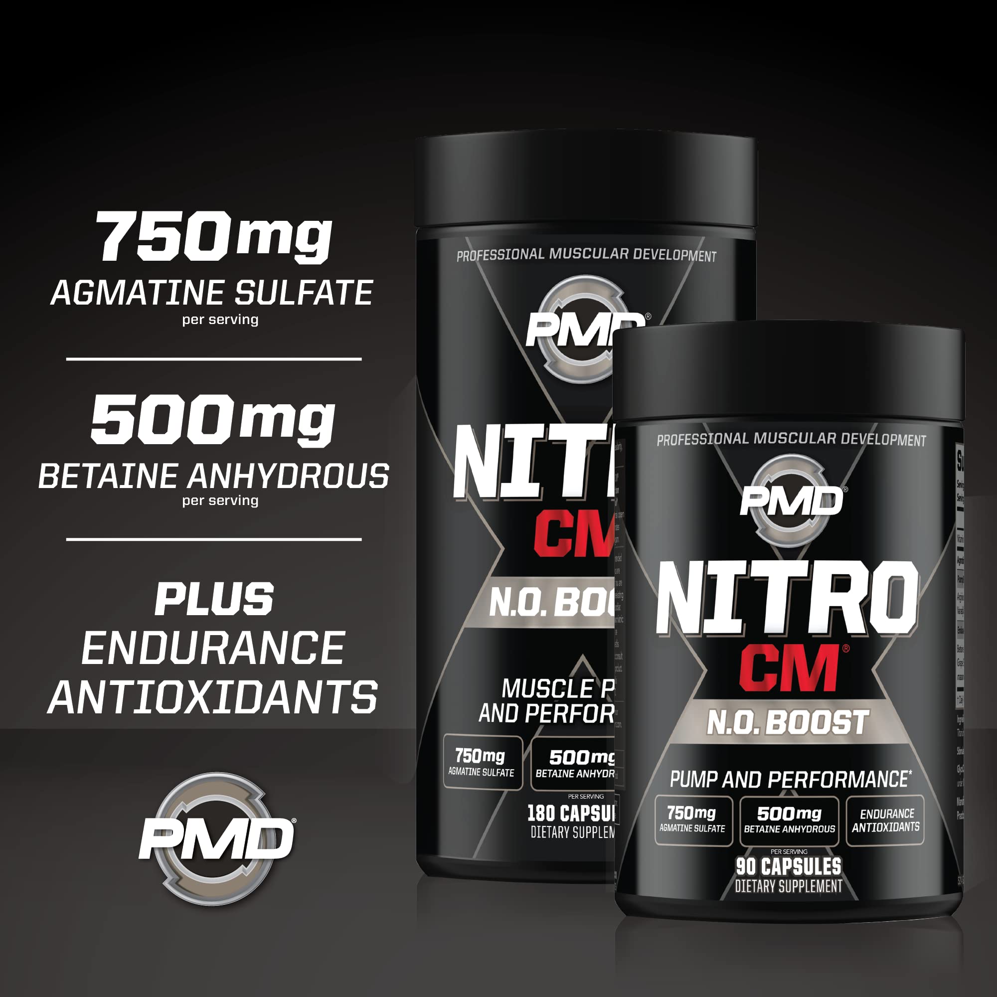 PMD Sports Nitro CM Nitric Oxide with Agmatine Supplement - 90 Capsules — Amazon image 8