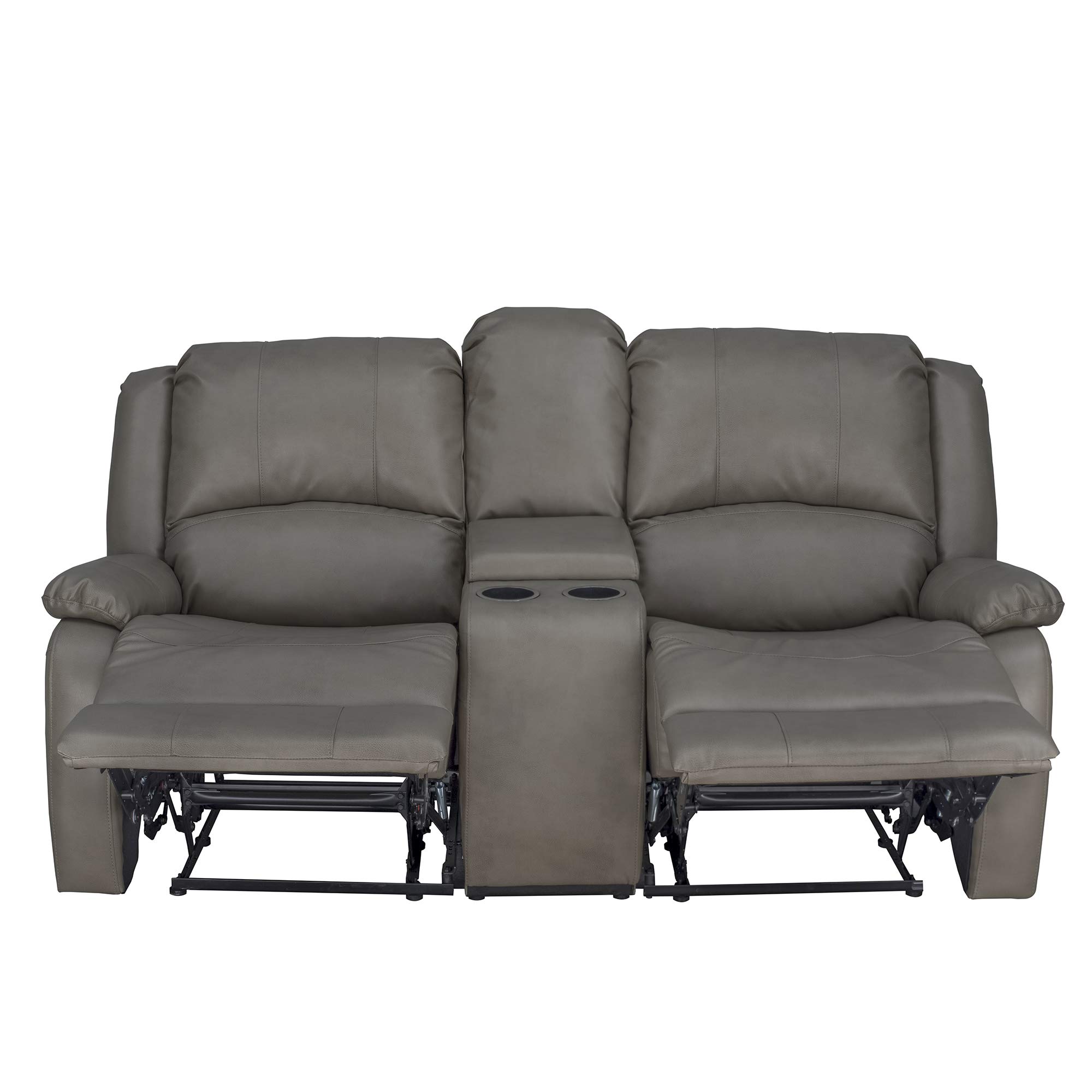 RecPro Charles Collection 70" Double Recliner RV Sofa & Console RV Zero Wall Loveseat Wall